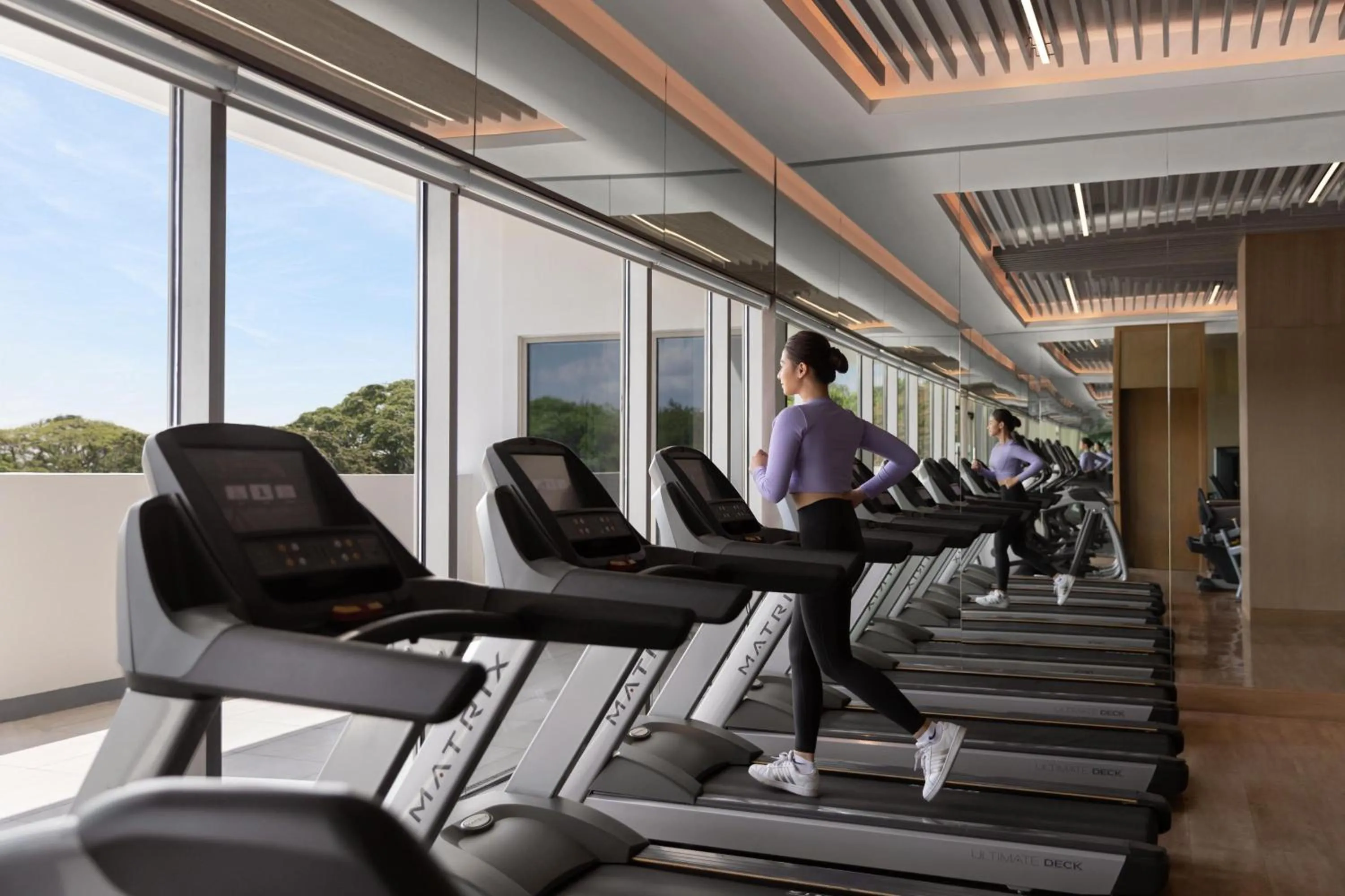 Fitness centre/facilities in Clark Marriott Hotel