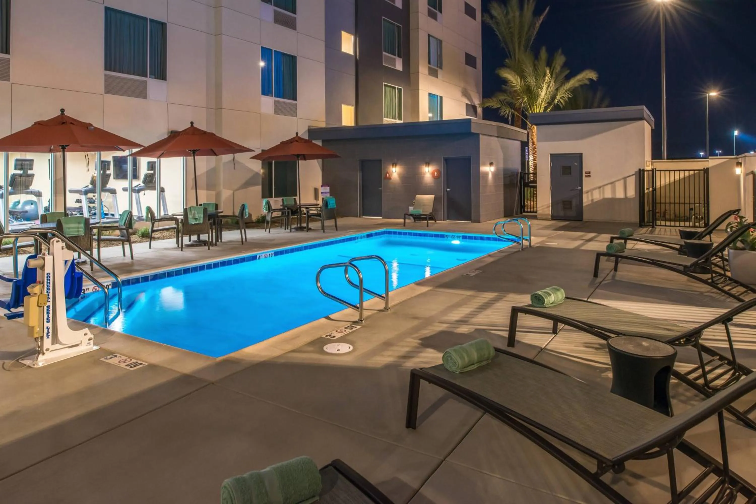 Swimming pool in TownePlace Suites by Marriott Ontario Chino Hills