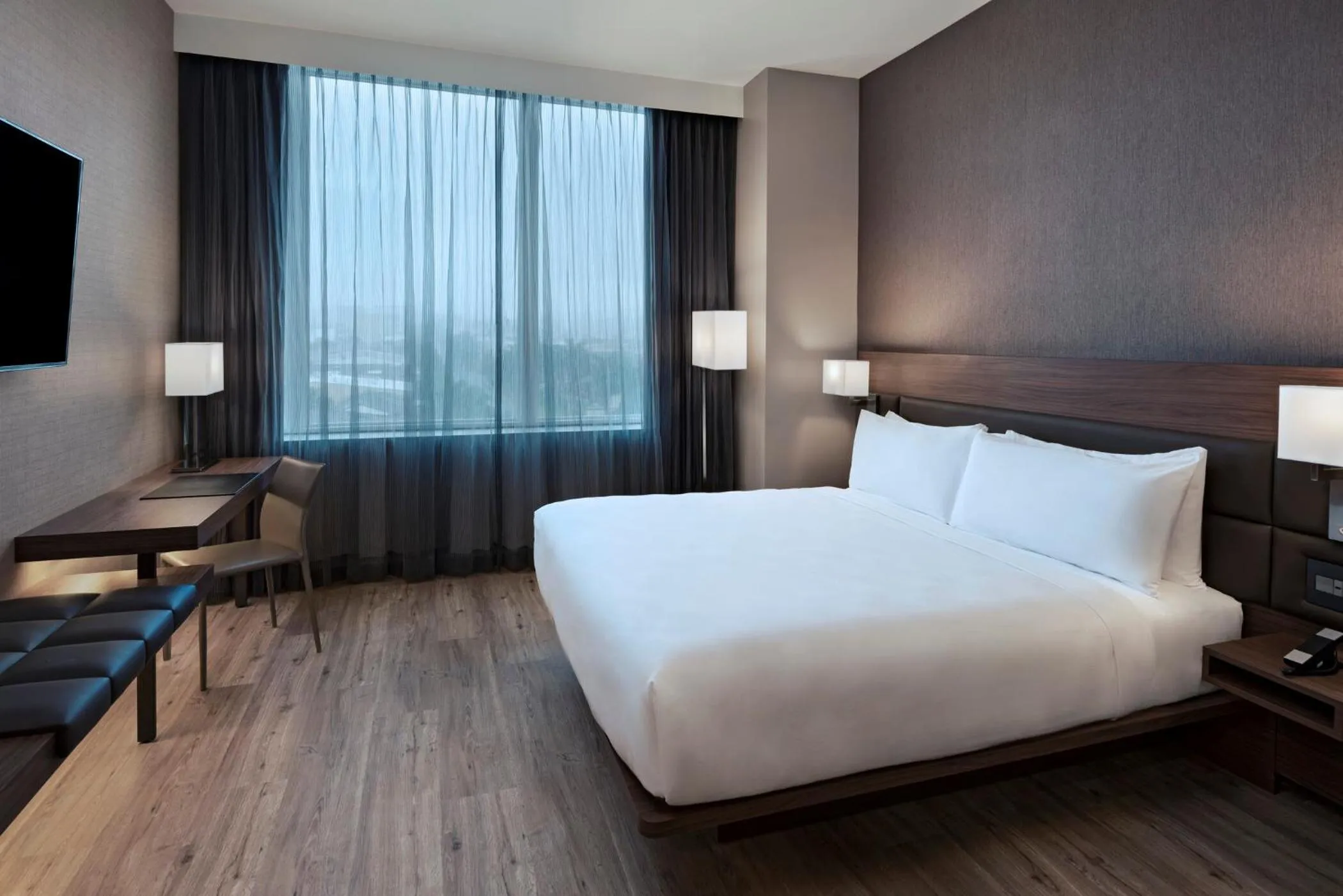 Bedroom, Bed in AC Hotel by Marriott San Jose Escazu