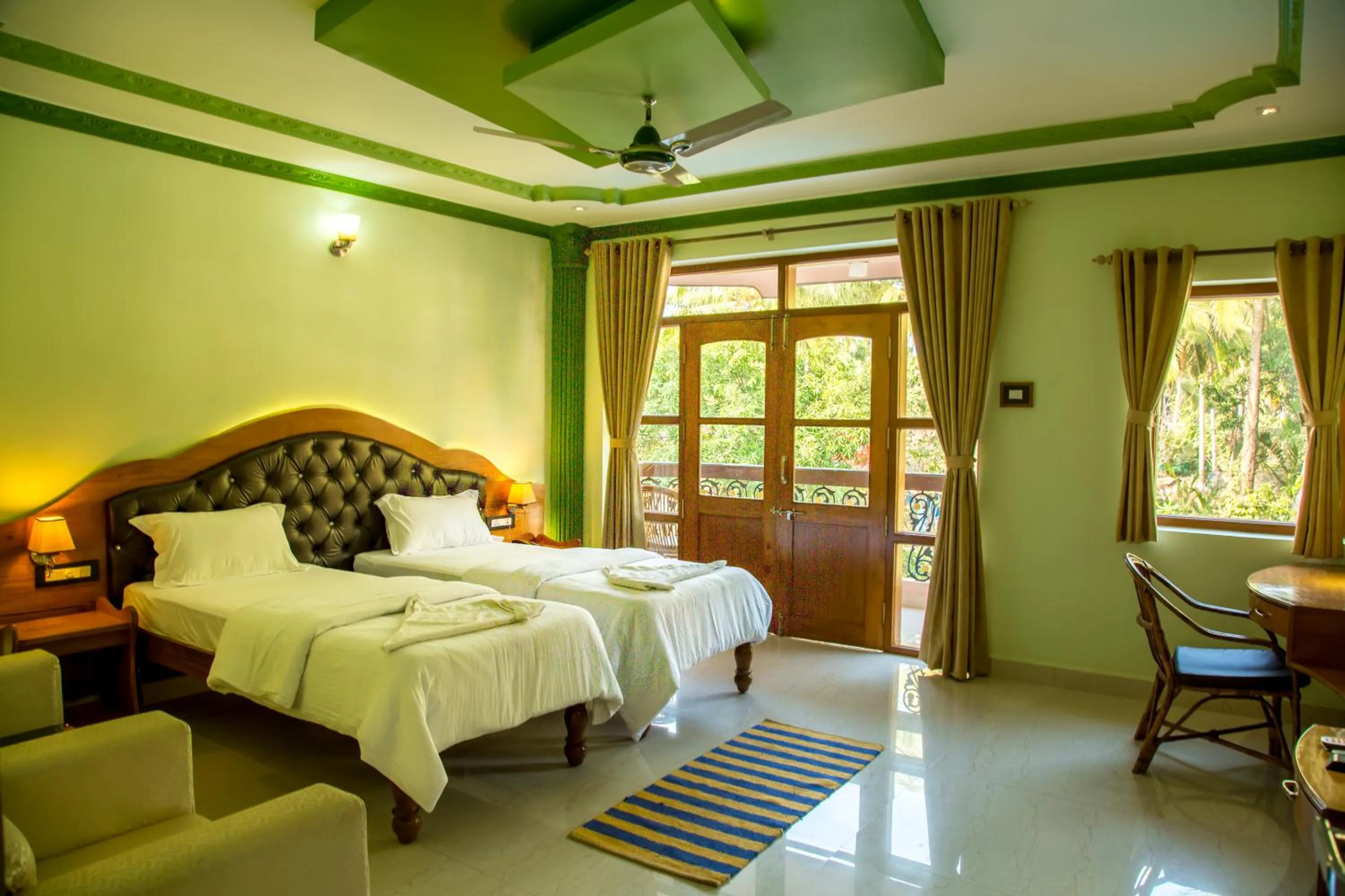 Bed in Sea View Resort