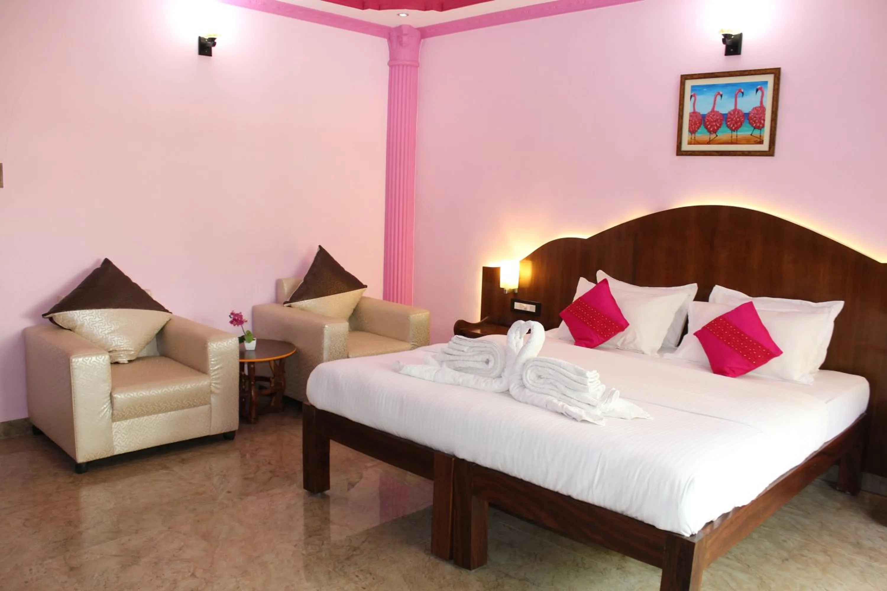 Bed in Sea View Resort