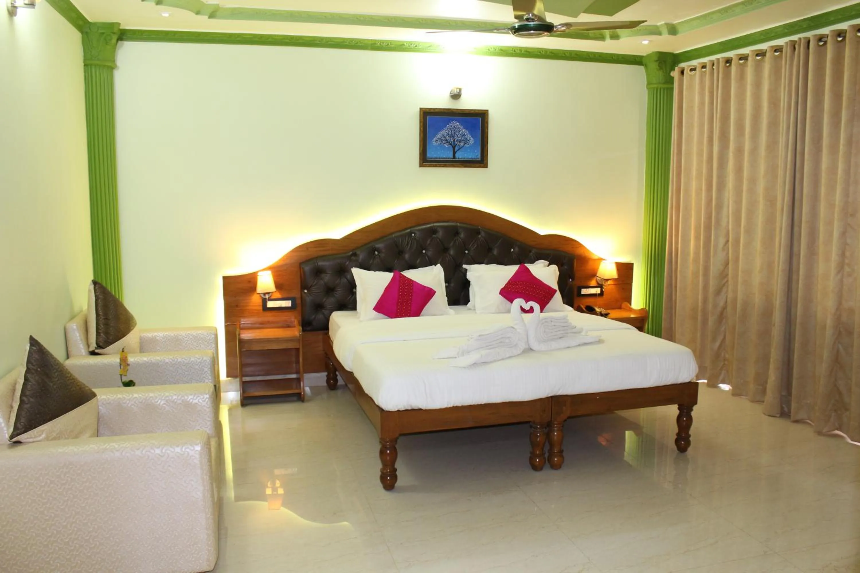 Bed in Sea View Resort