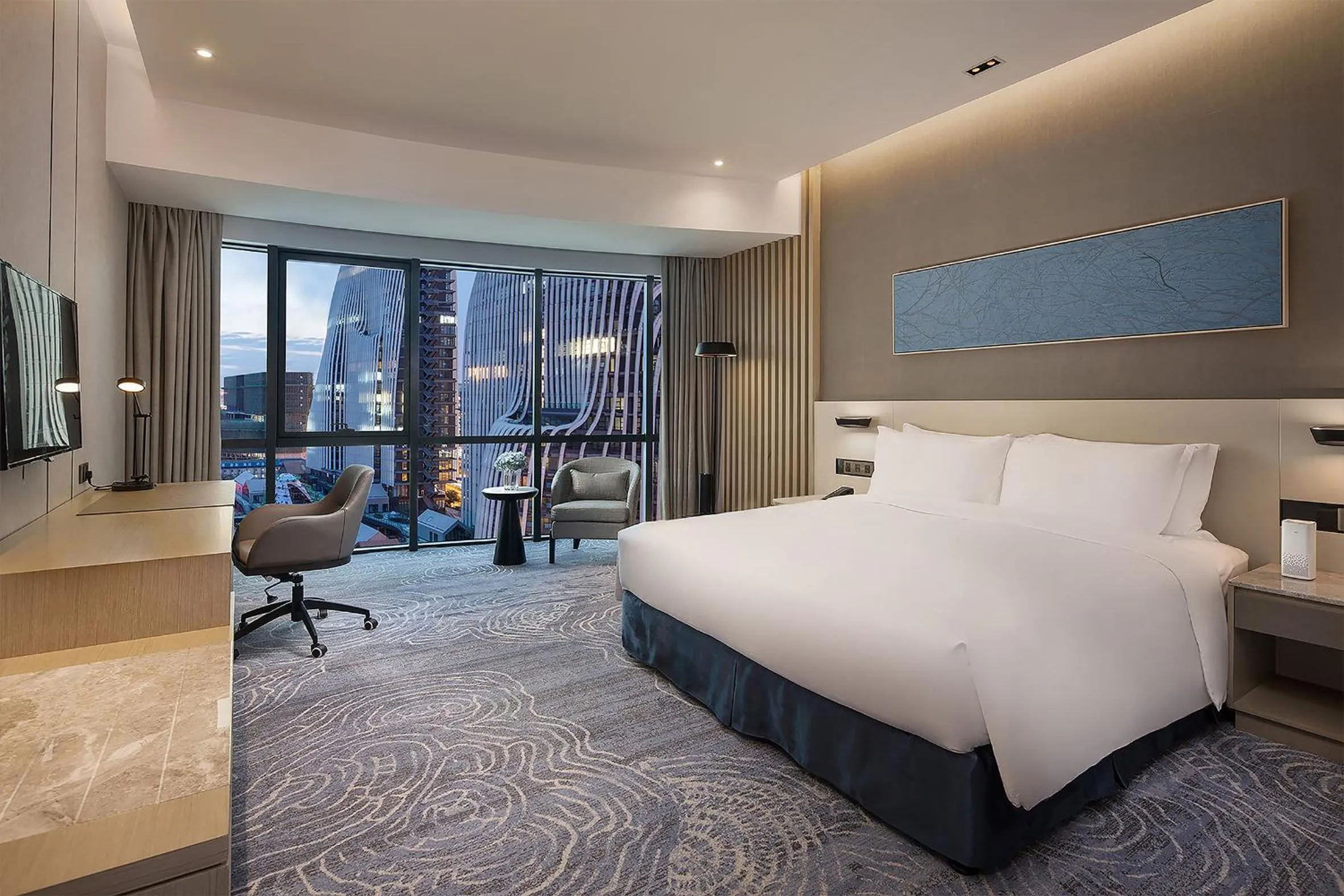 Bedroom, Bed in Holiday Inn - Nanjing South Station by IHG
