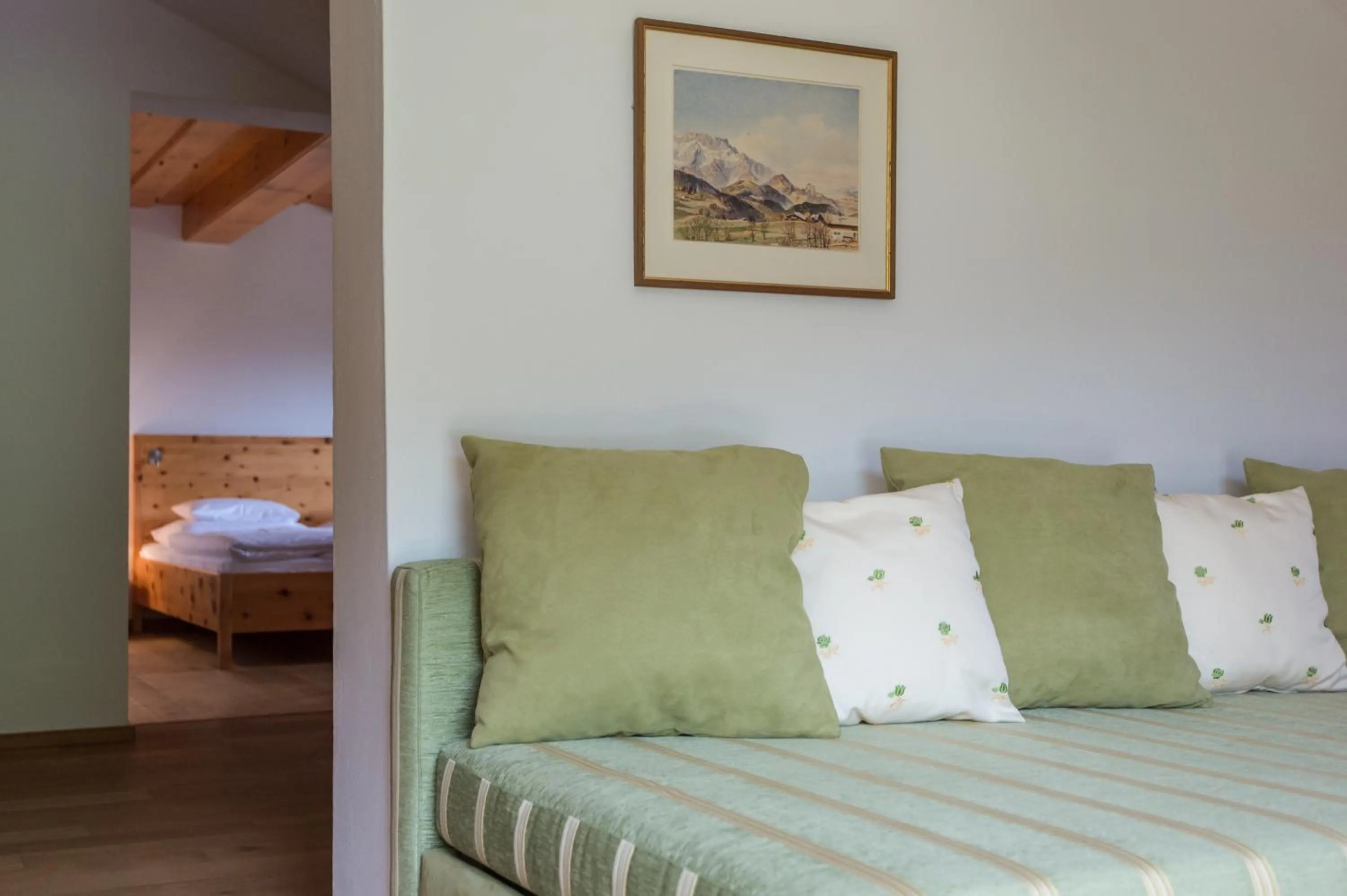 Bed in Hotel garni Kranzbichlhof