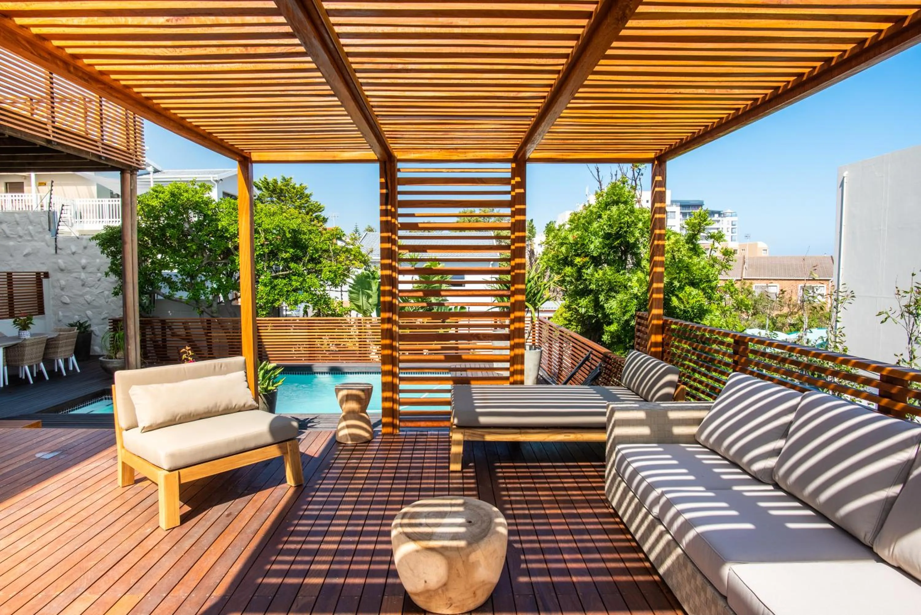 Swimming pool in Bentley's Guesthouse