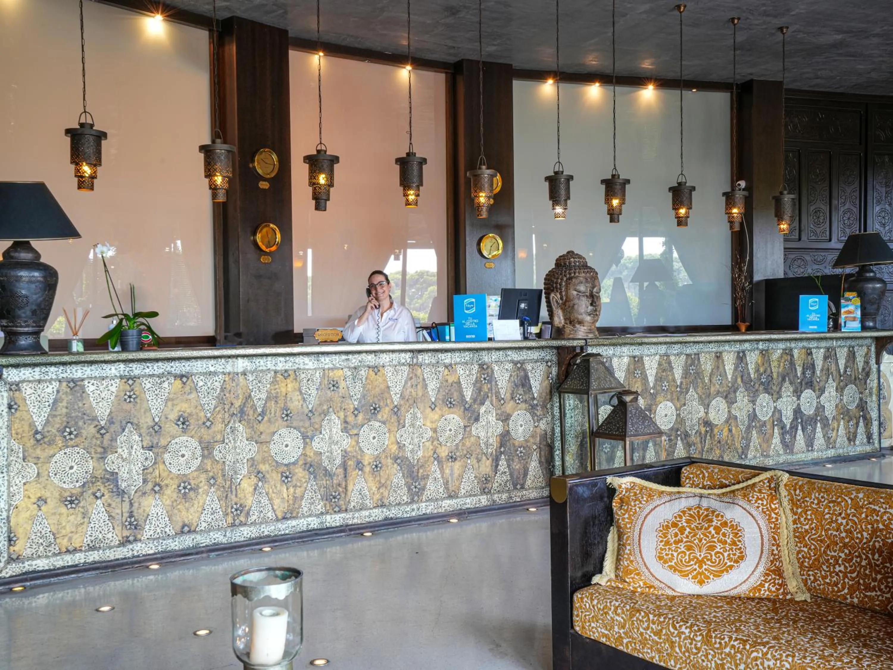 Lobby or reception in Baia Dei Turchi Resort