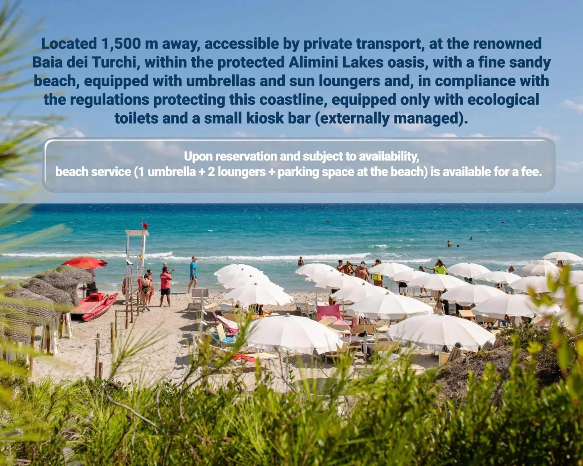 Beach in Baia Dei Turchi Resort