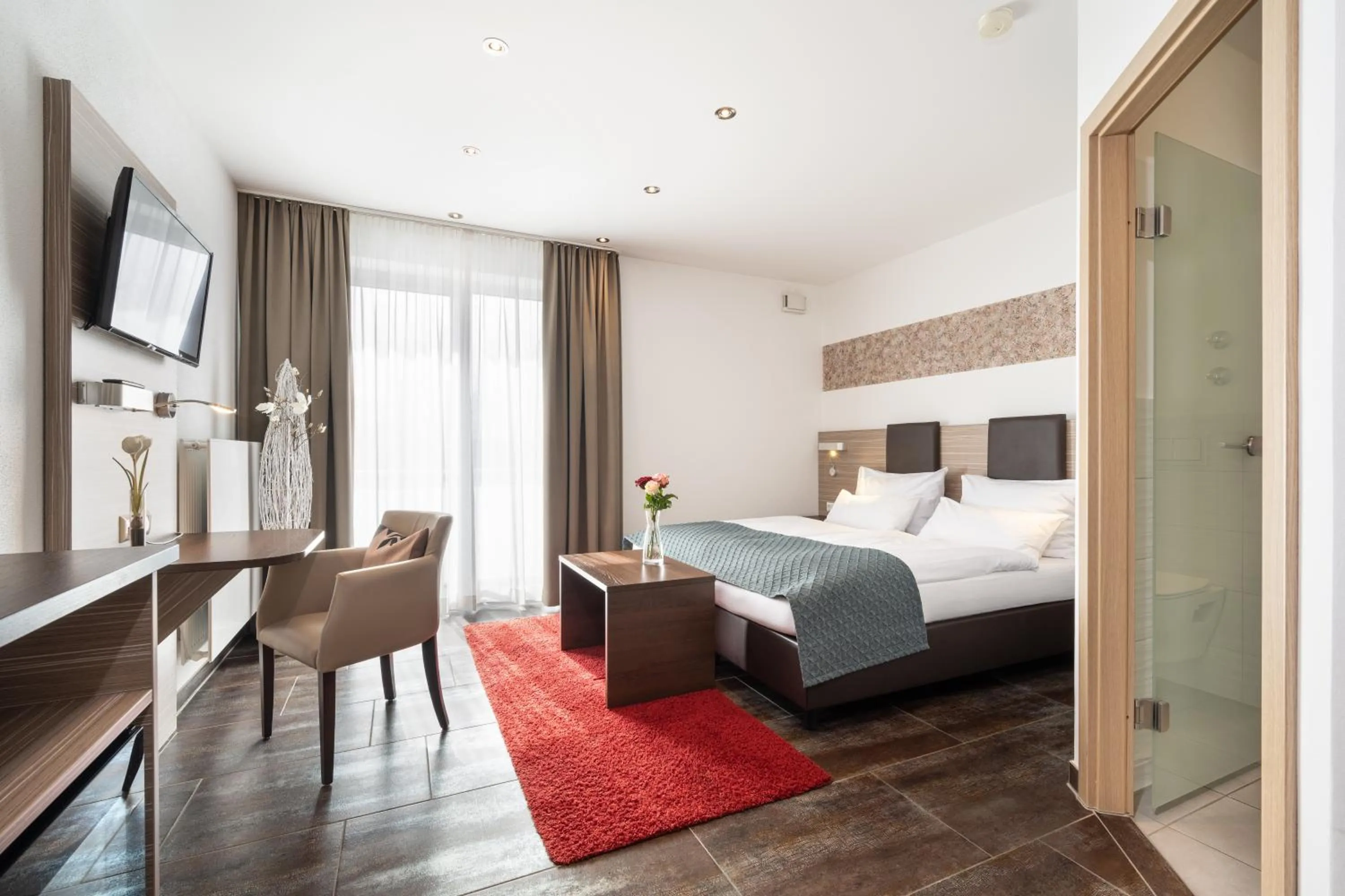 Bed in Hotel Drei Rosen