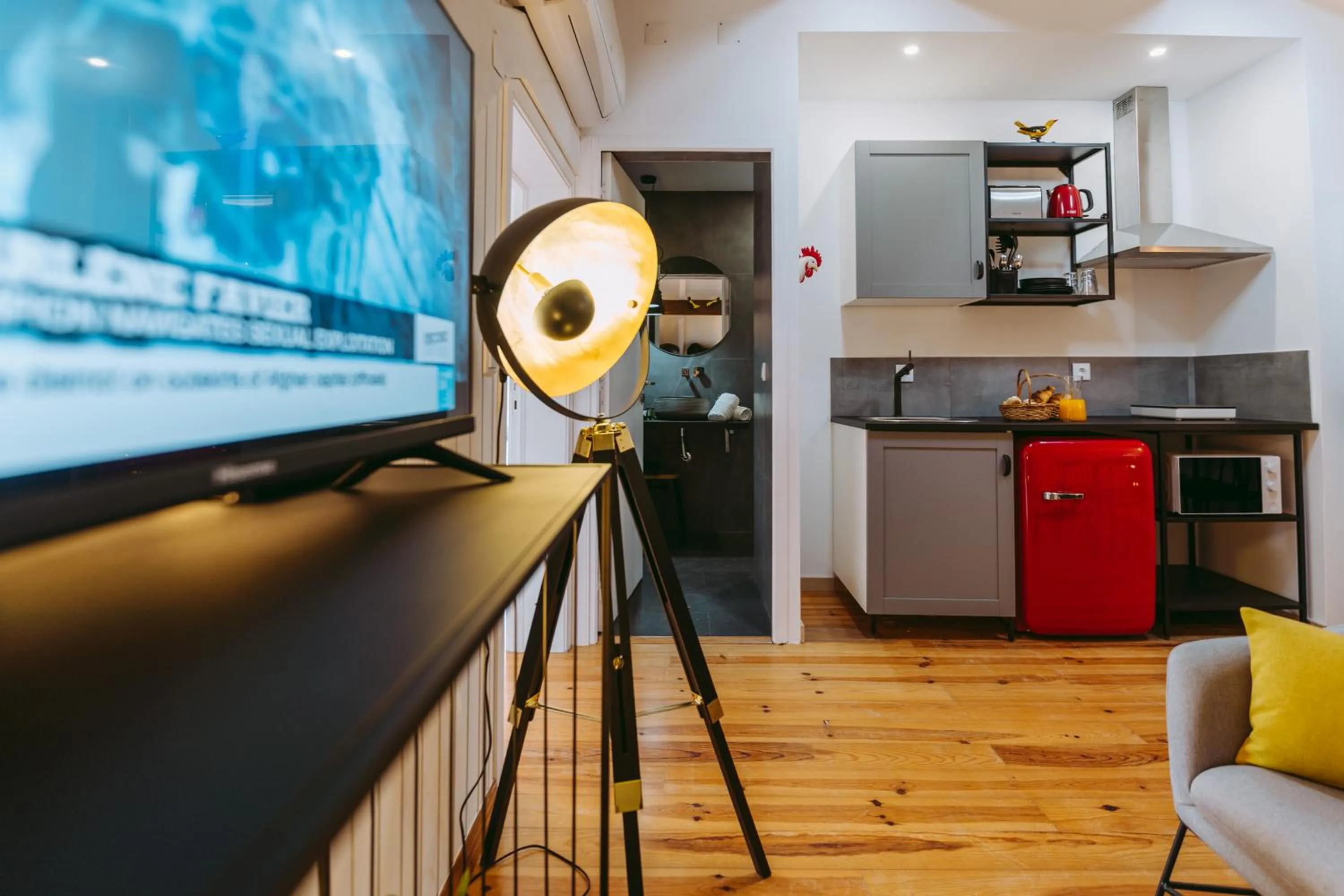 Communal lounge/ TV room in 19 Tile Ceramic Concept - by Unlock Hotels