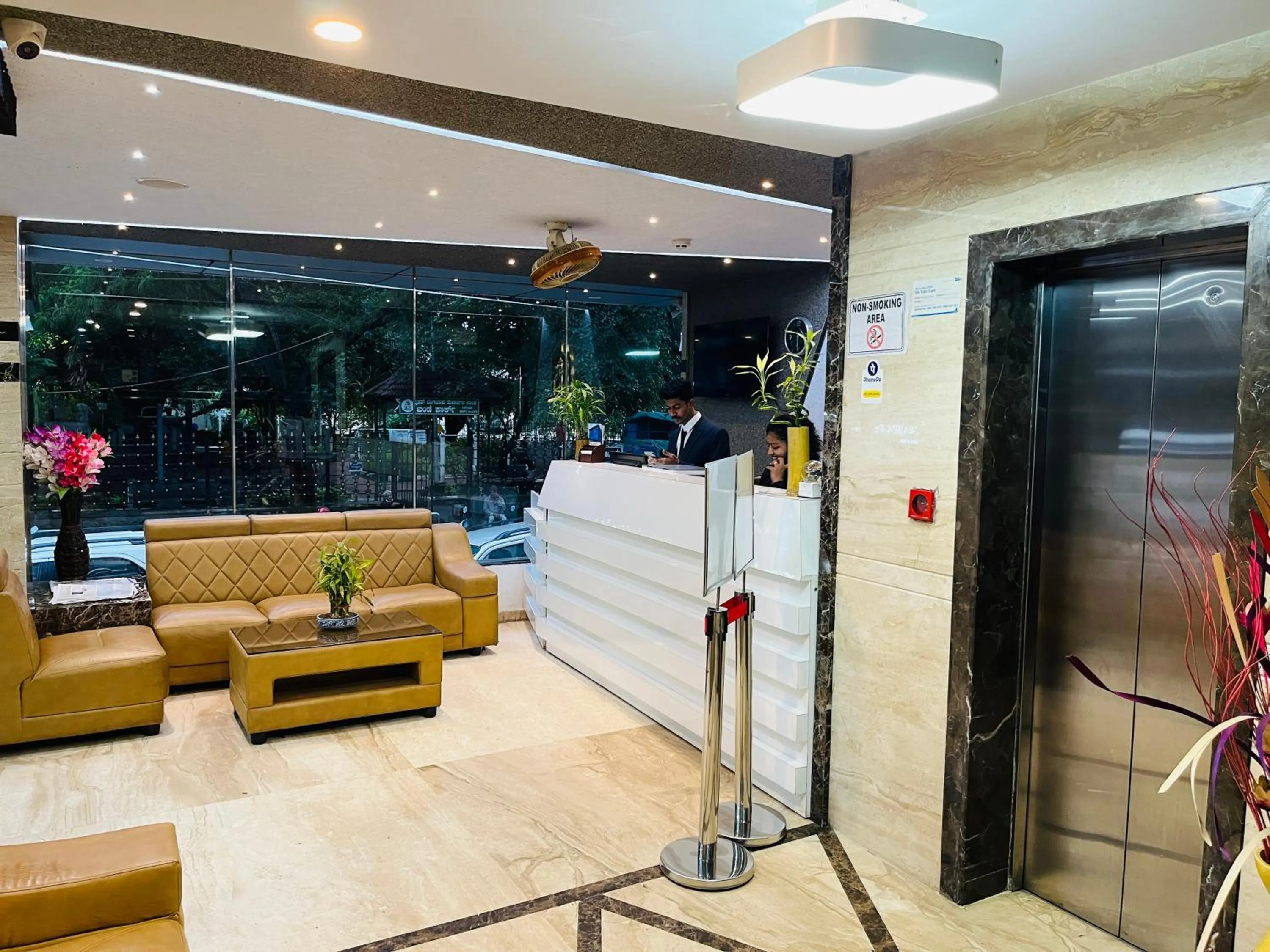 Lobby or reception in The Porch Inn Hotel & Service Apartments Near Nimhans Hospital