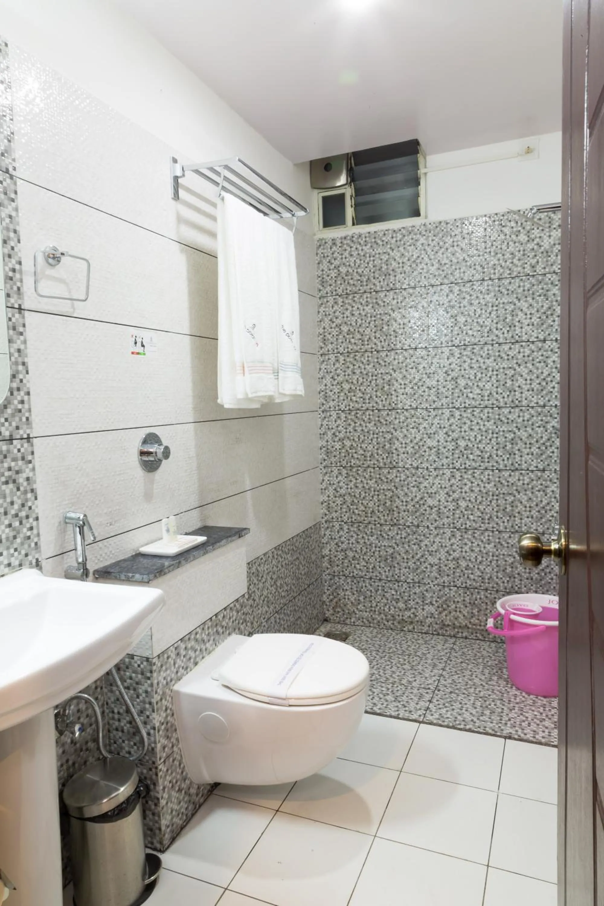 Shower in The Porch Inn Hotel & Service Apartments Near Nimhans Hospital