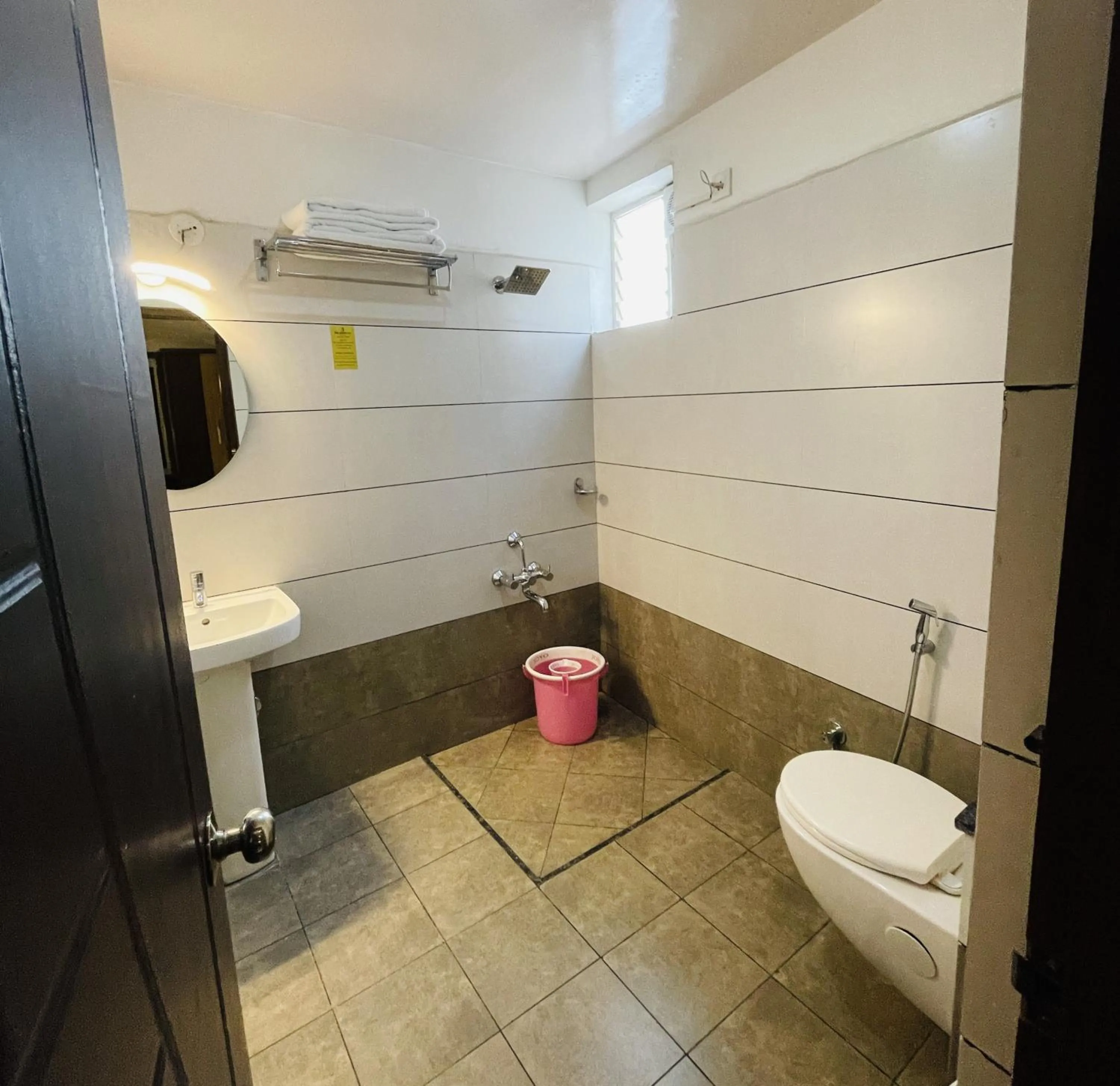 Bathroom in The Porch Inn Hotel & Service Apartments Near Nimhans Hospital