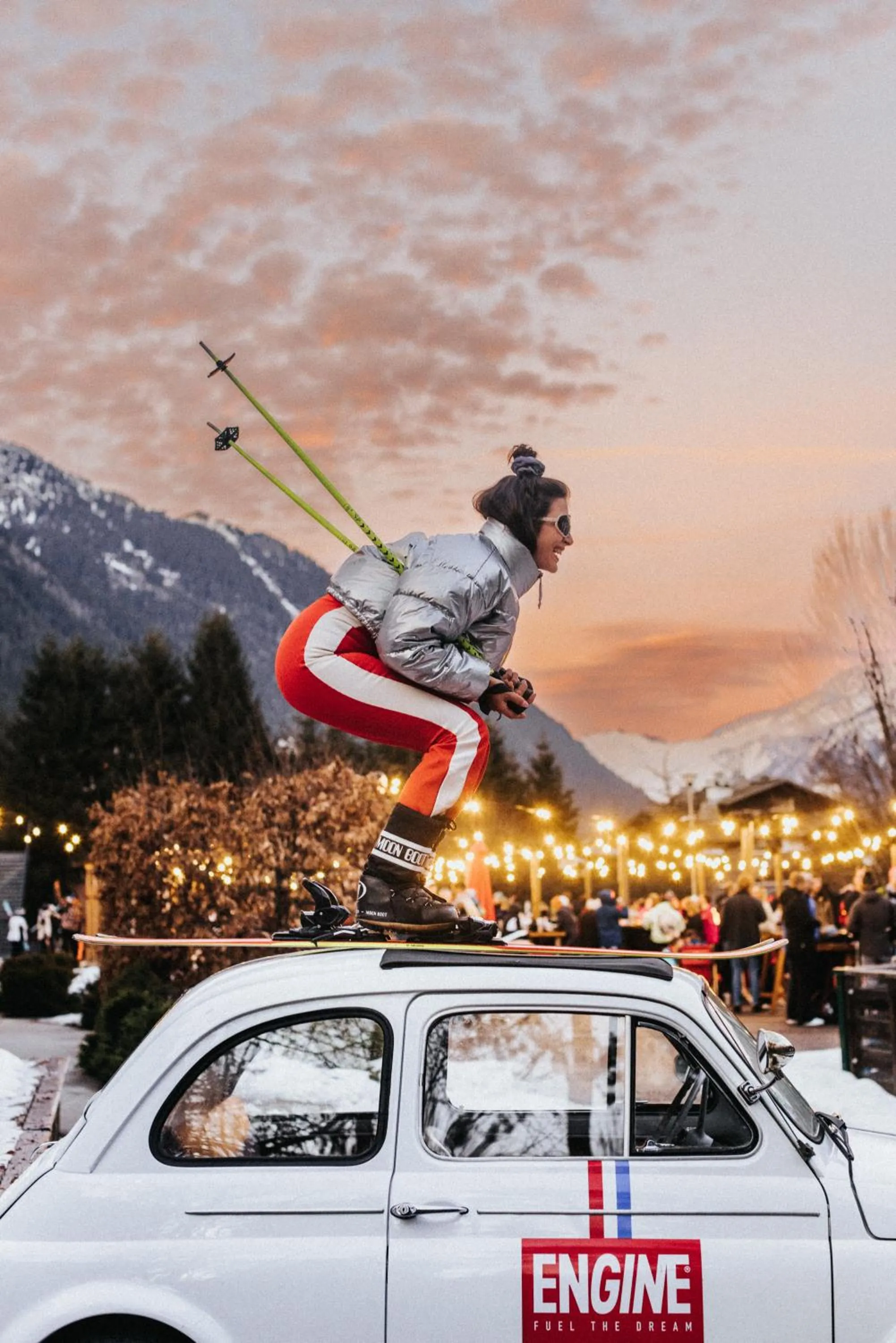 People in La Folie Douce Hotels Chamonix
