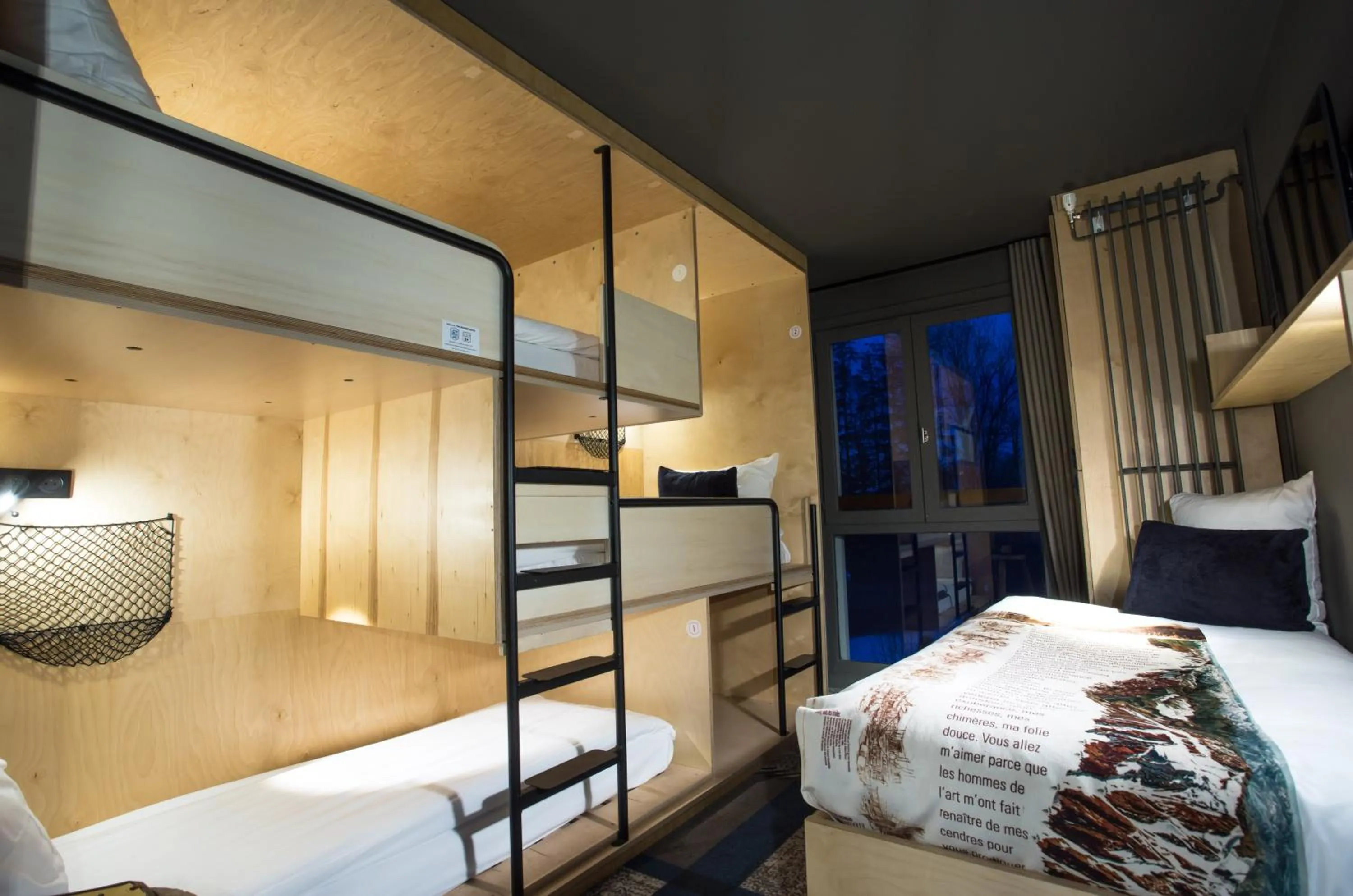 bunk bed, Bed in La Folie Douce Hotels Chamonix