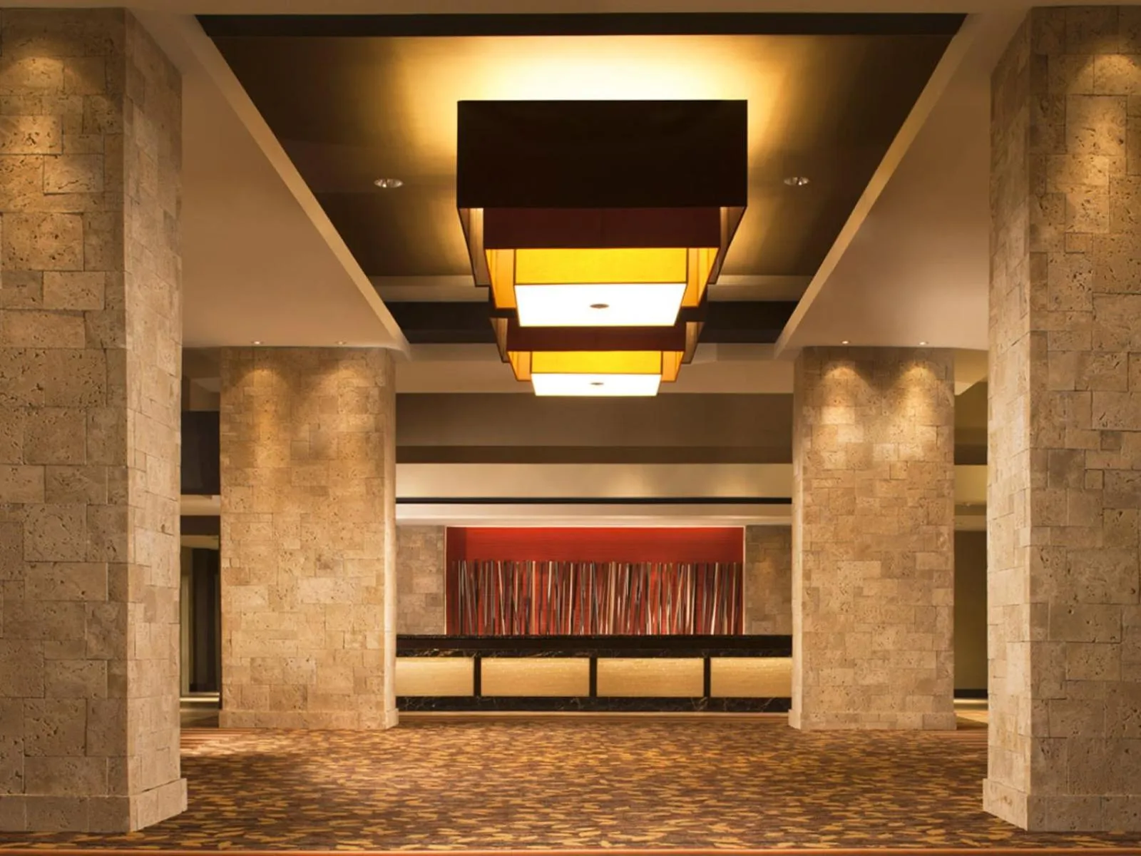 Lobby or reception in Seven Clans Hotel at Coushatta
