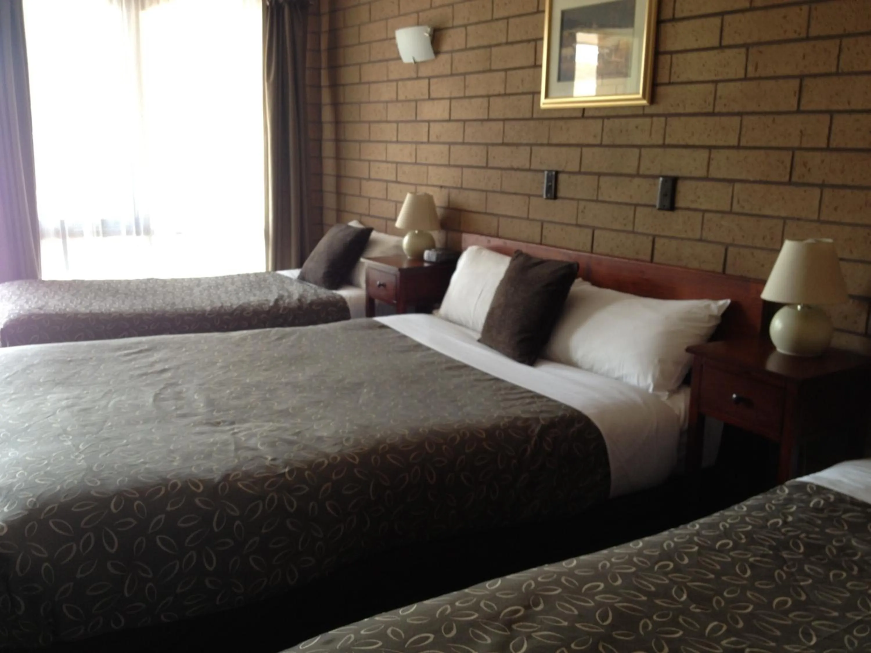 Bed in Rippleside Park Motor Inn