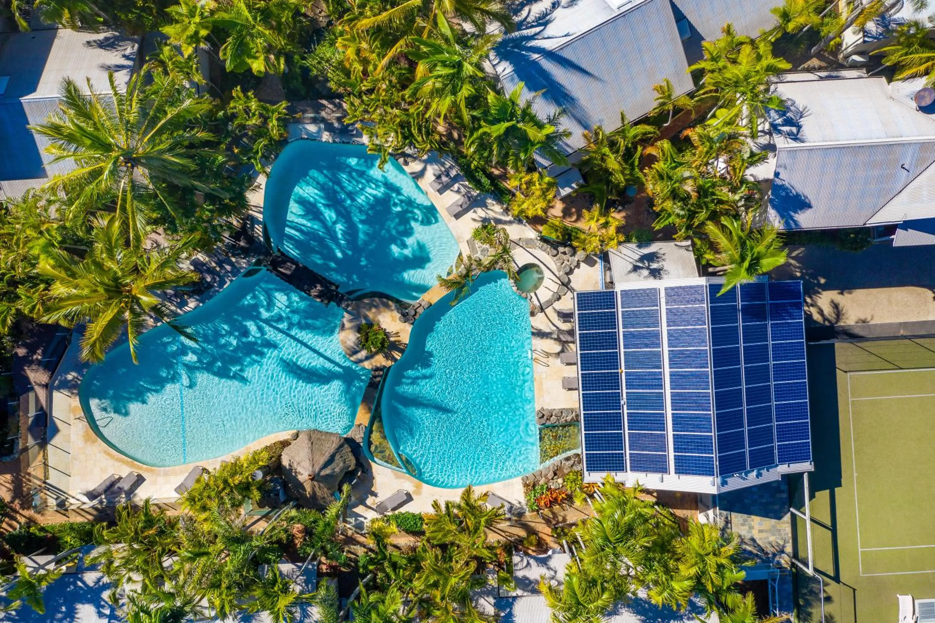 Garden view in The Islander Noosa Resort