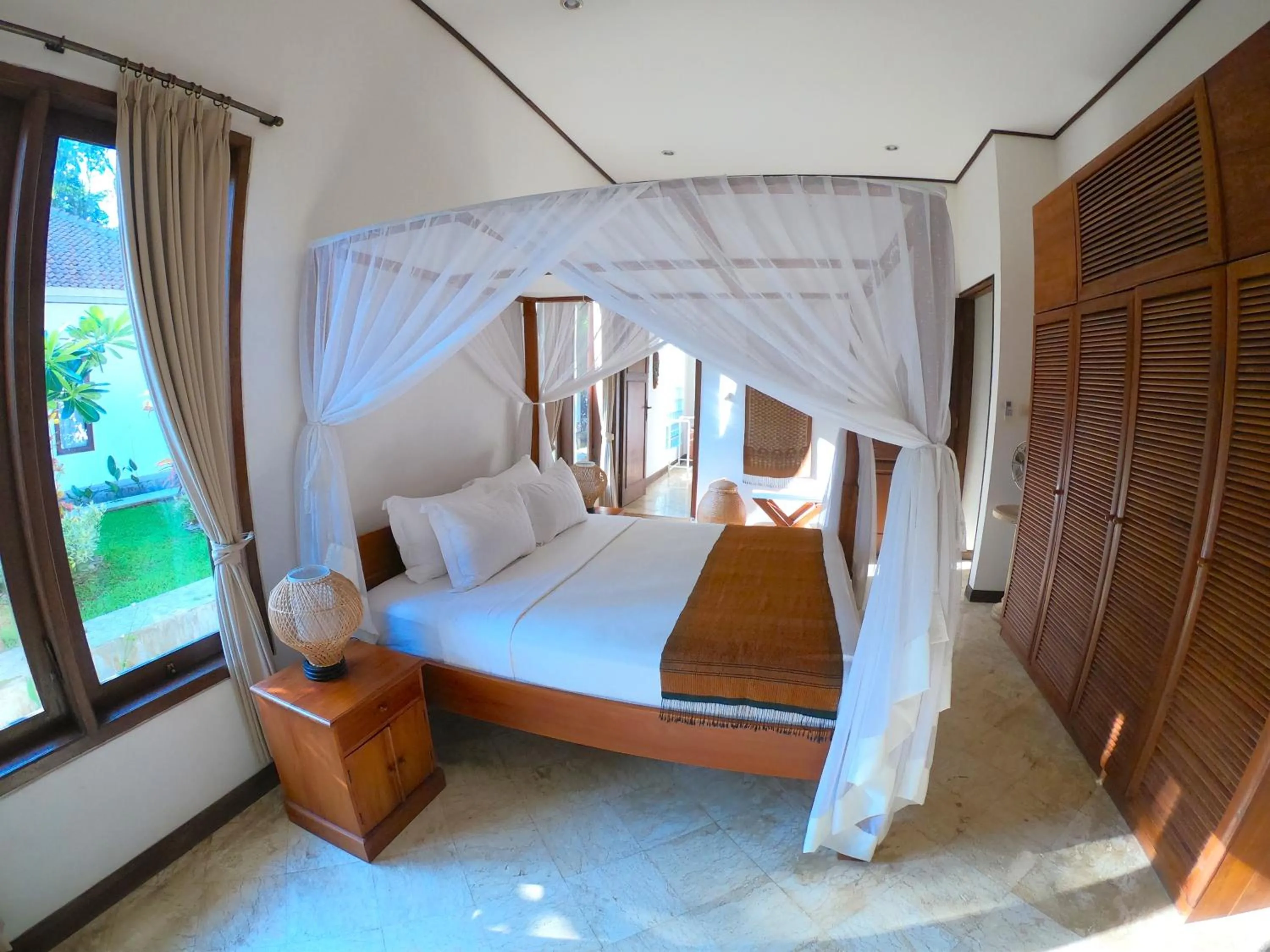 Bed in Agung Bali Nirwana Villas and Spa