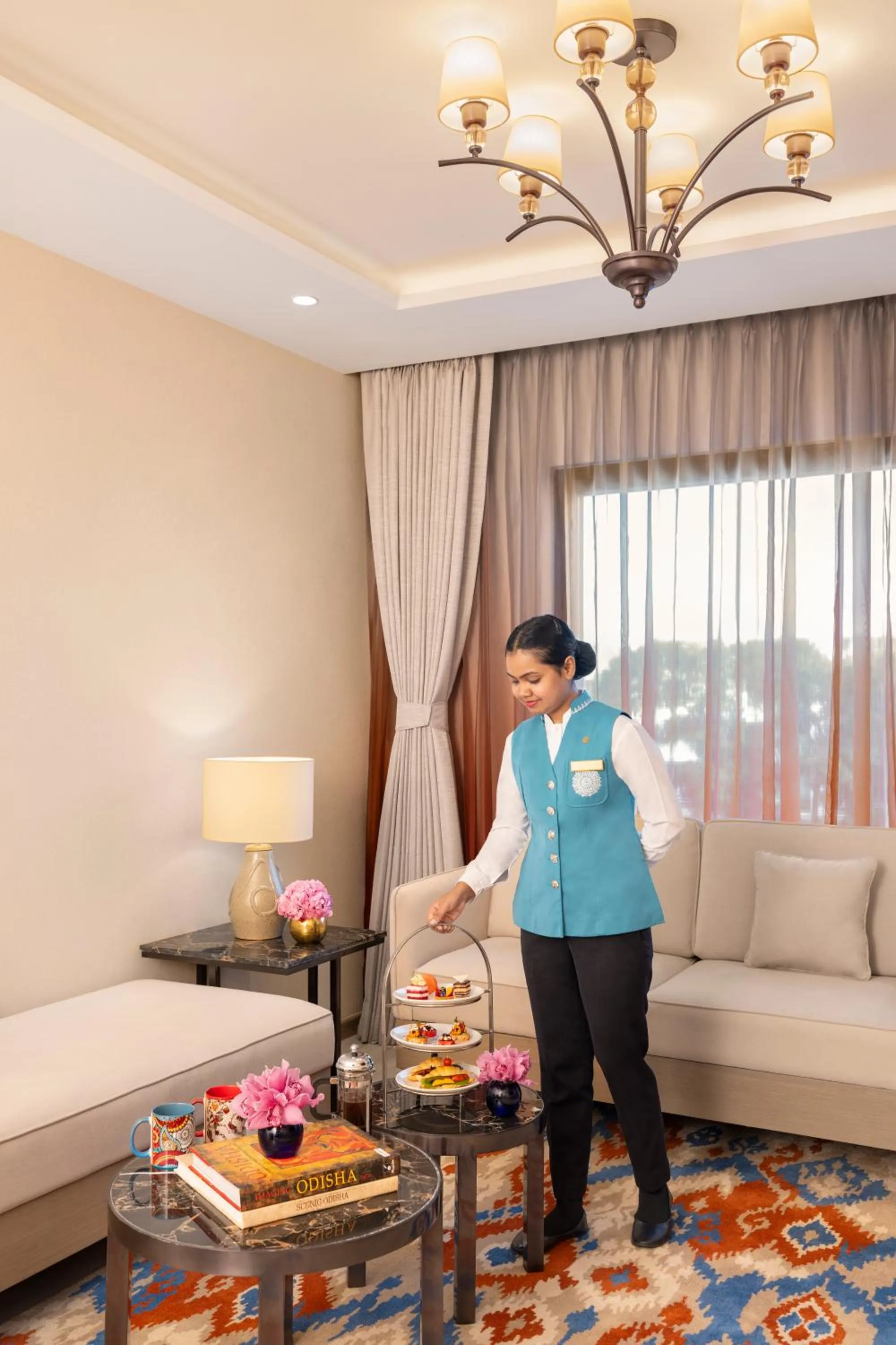 Living room in The Crown, Bhubaneswar - IHCL SeleQtions