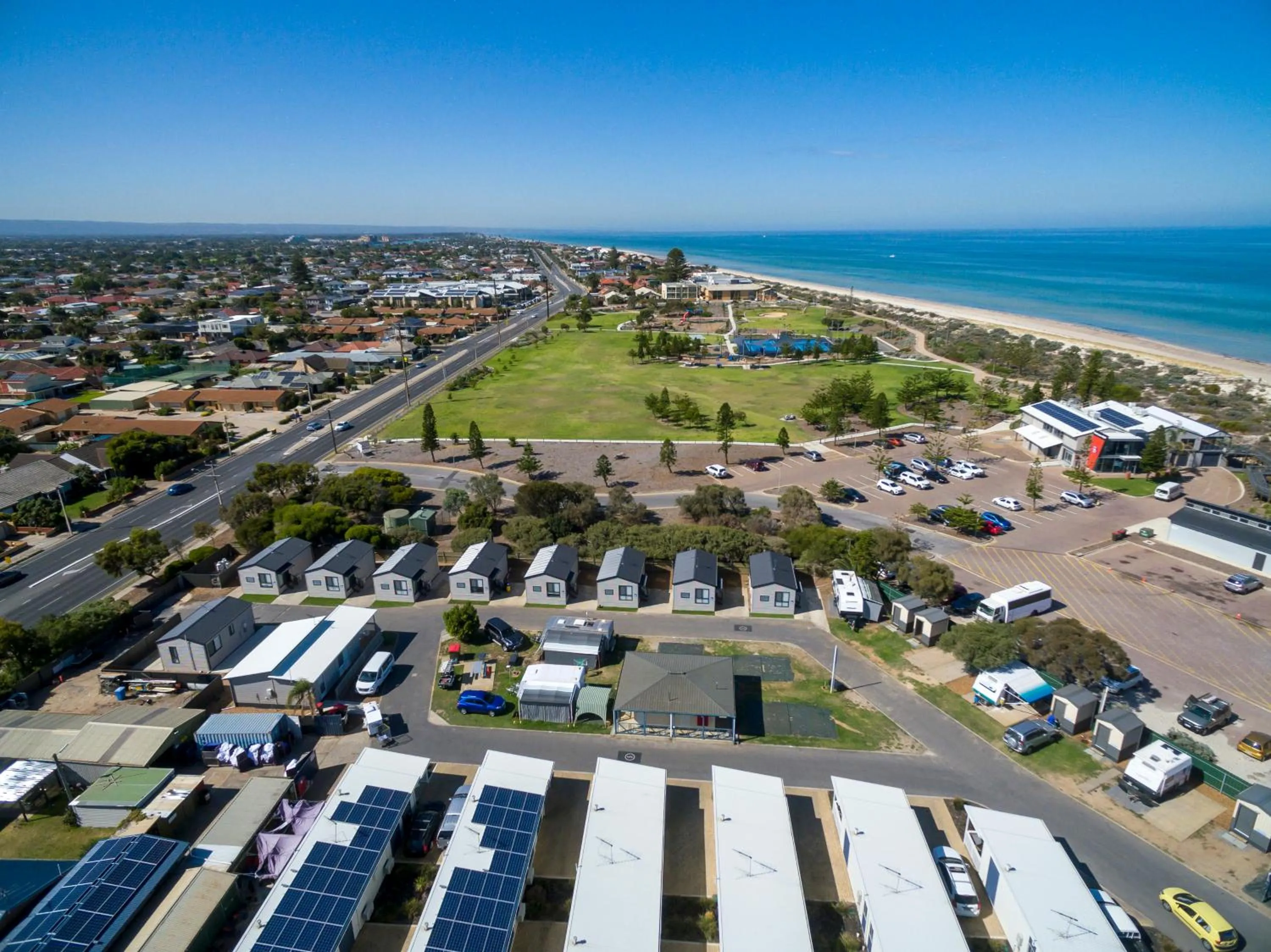 Bird's eye view in Discovery Parks - Adelaide Beachfront