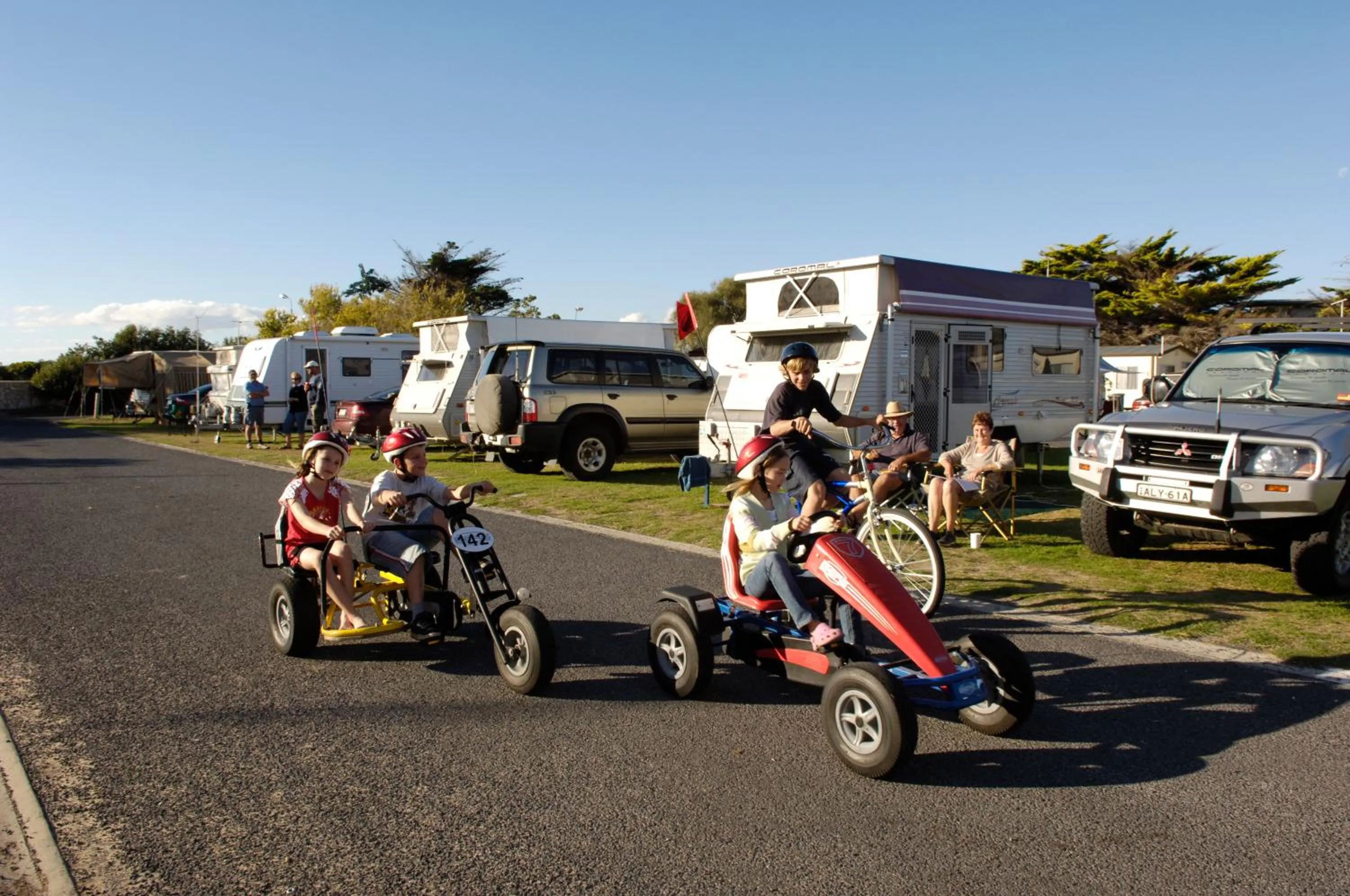 Cycling in Discovery Parks - Adelaide Beachfront