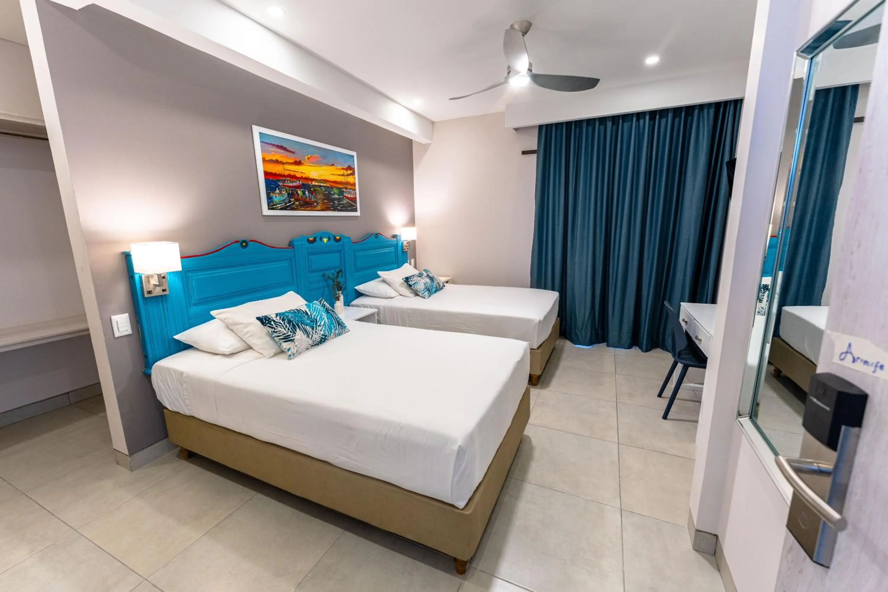 Bed in Casa Verano Beach Hotel - Adults Only