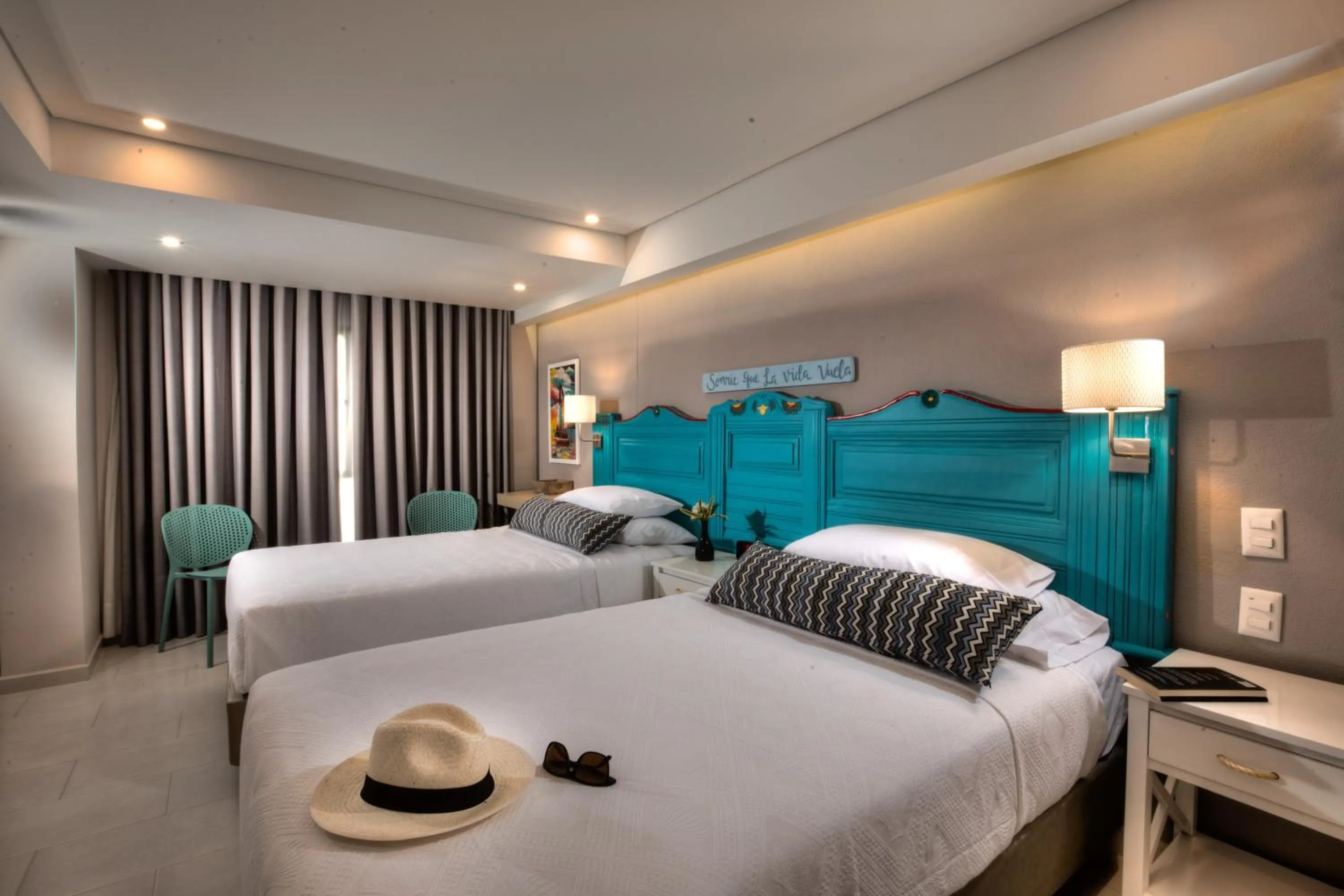 Bed in Casa Verano Beach Hotel - Adults Only