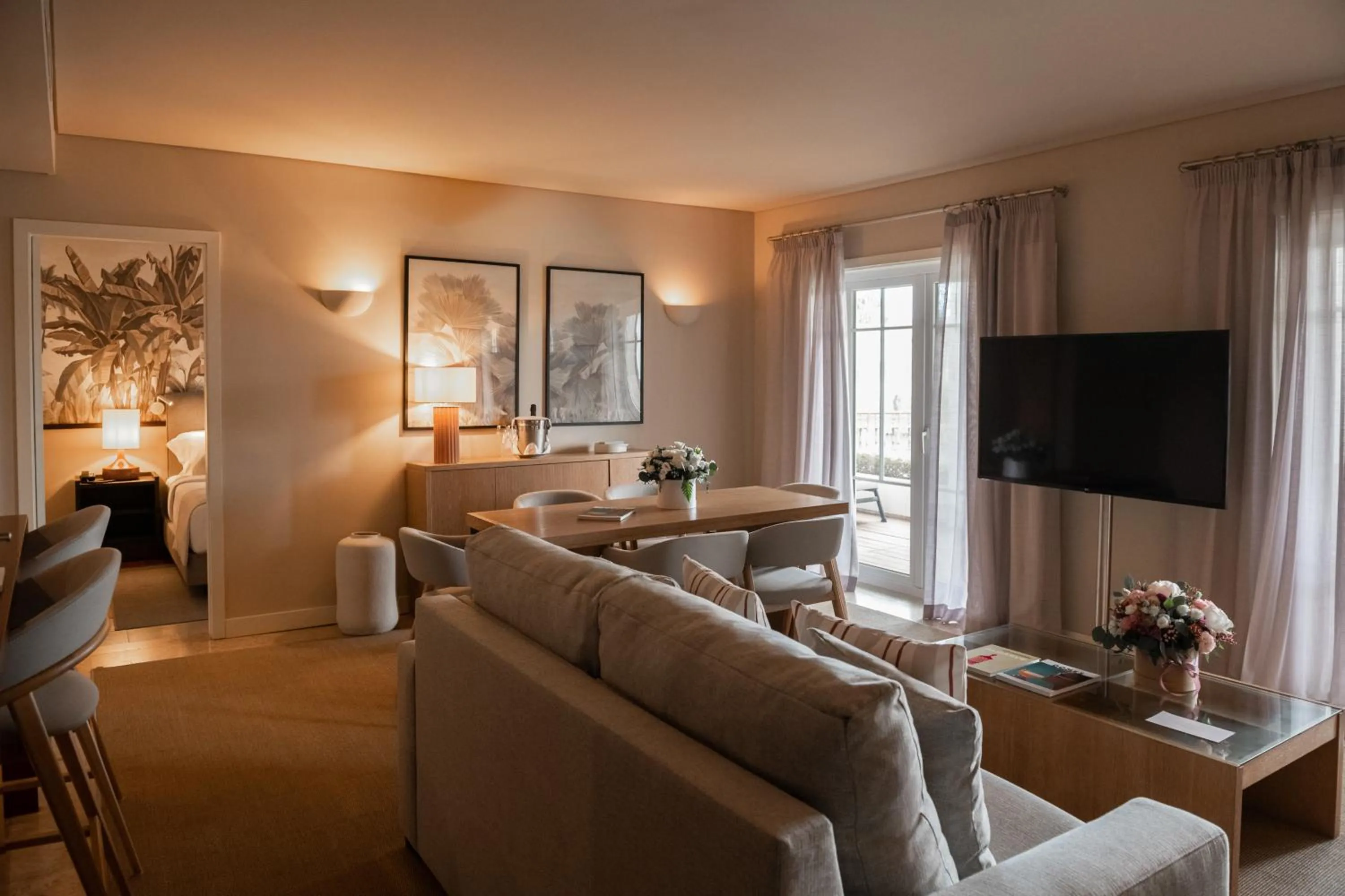 Living room in Domes Lake Algarve, Autograph Collection