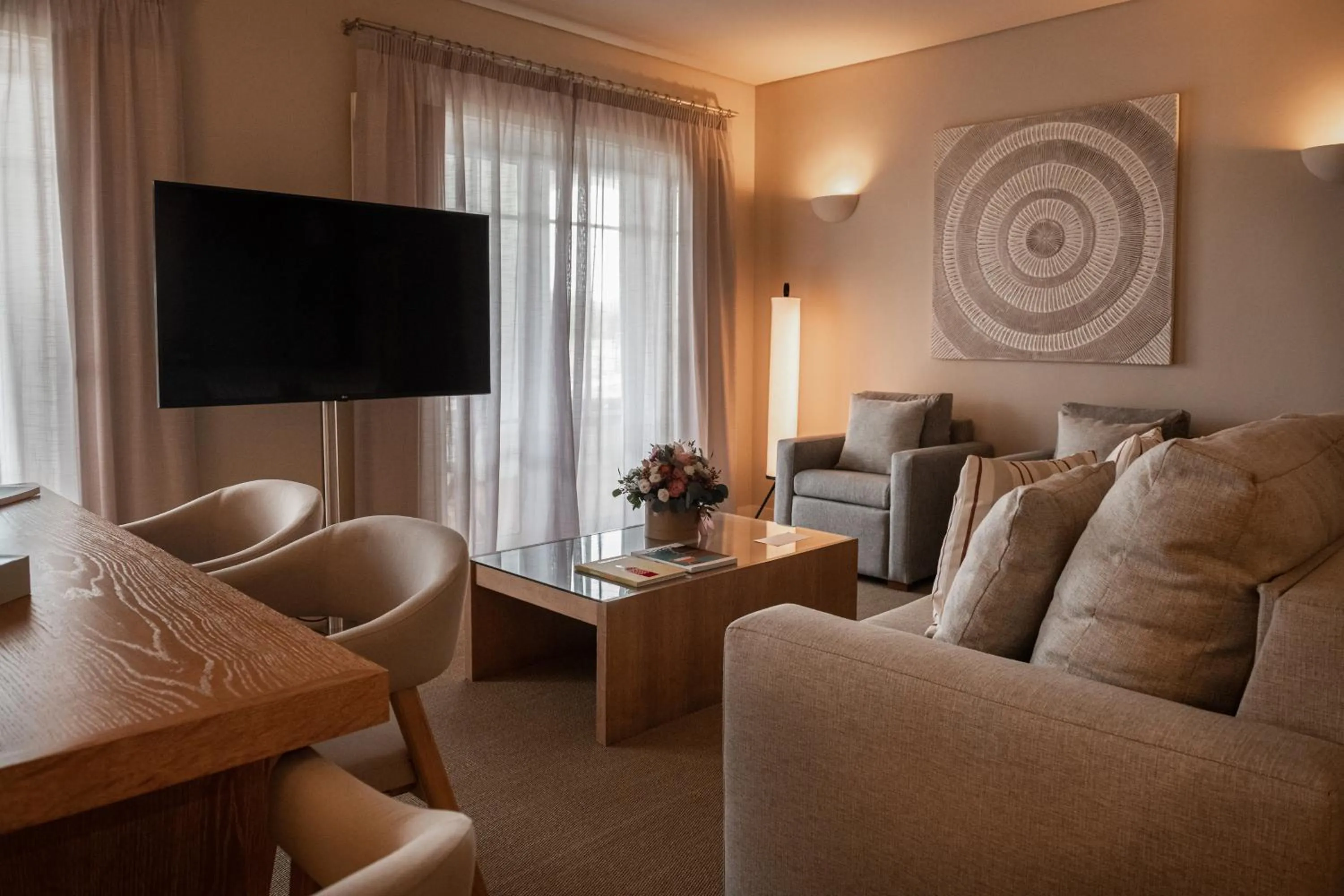 Living room in Domes Lake Algarve, Autograph Collection