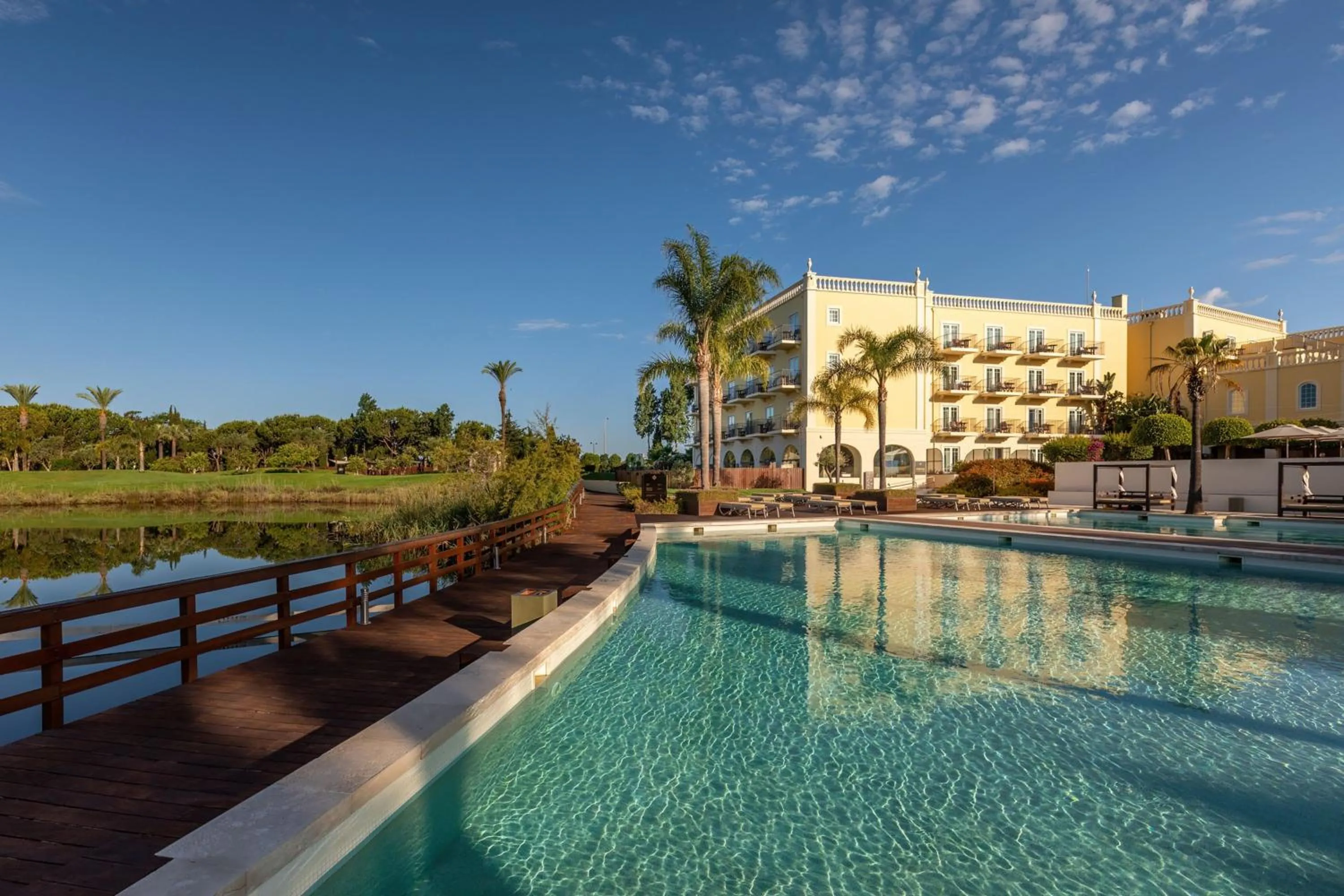 Swimming pool in Domes Lake Algarve, Autograph Collection