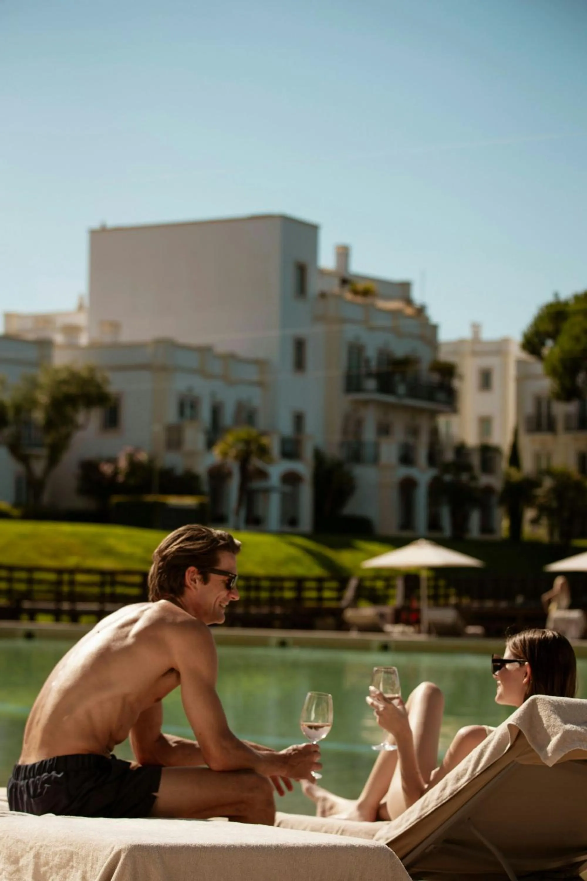 Swimming pool in Domes Lake Algarve, Autograph Collection