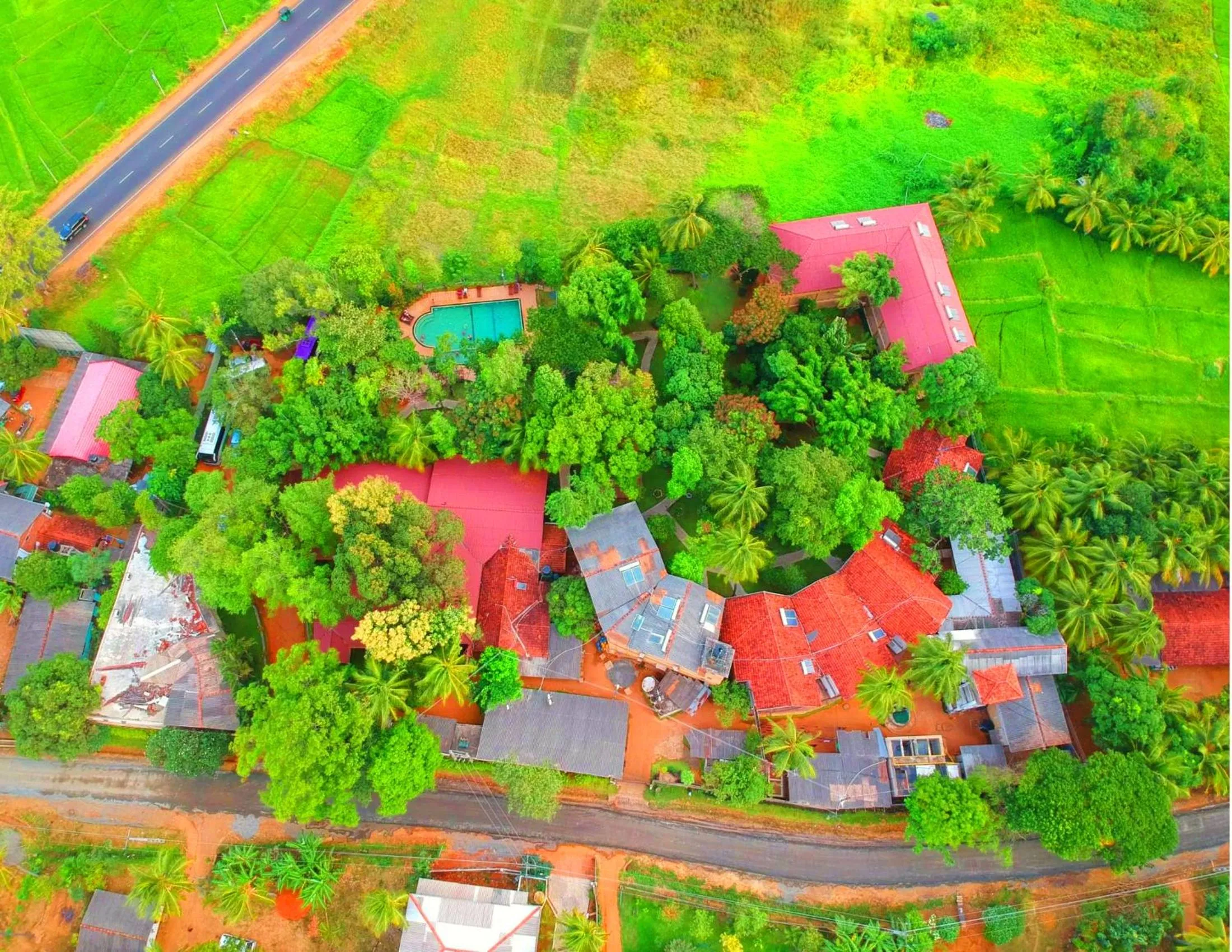 Property building in Pelwehera Village Resort