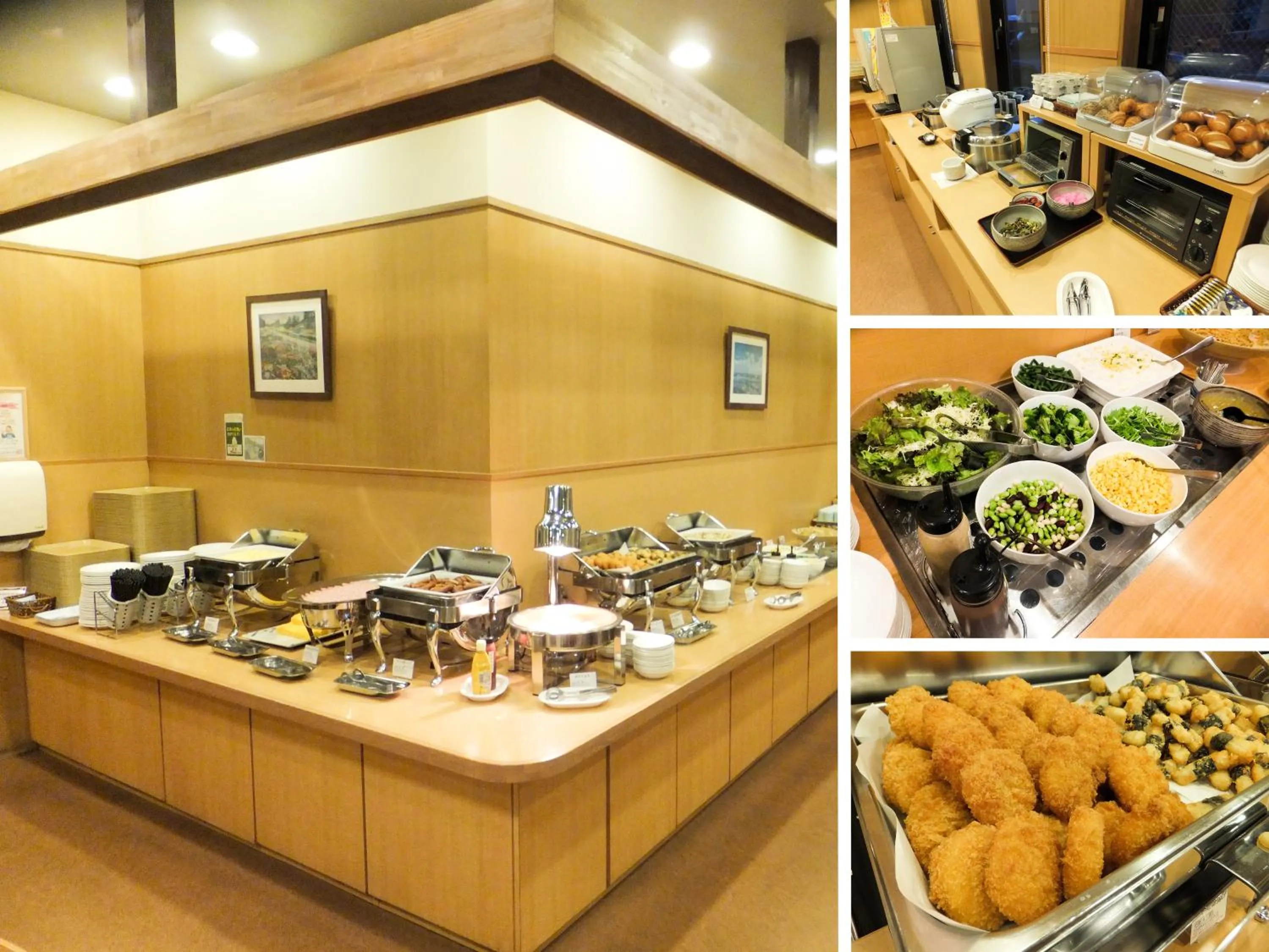 Buffet breakfast in Hotel Route-Inn Toyokawa Inter