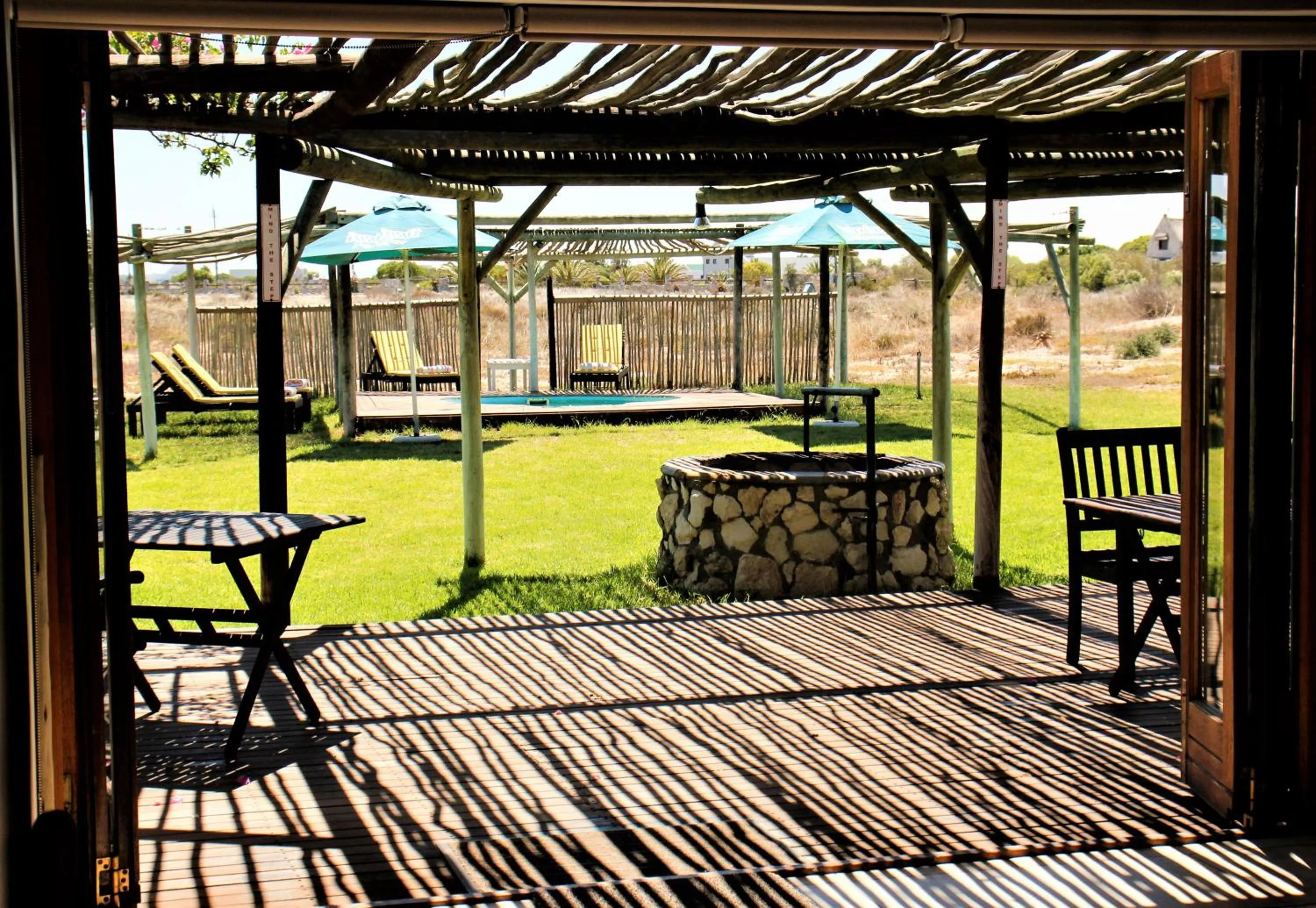 Patio in Tortoise Trail Lodge