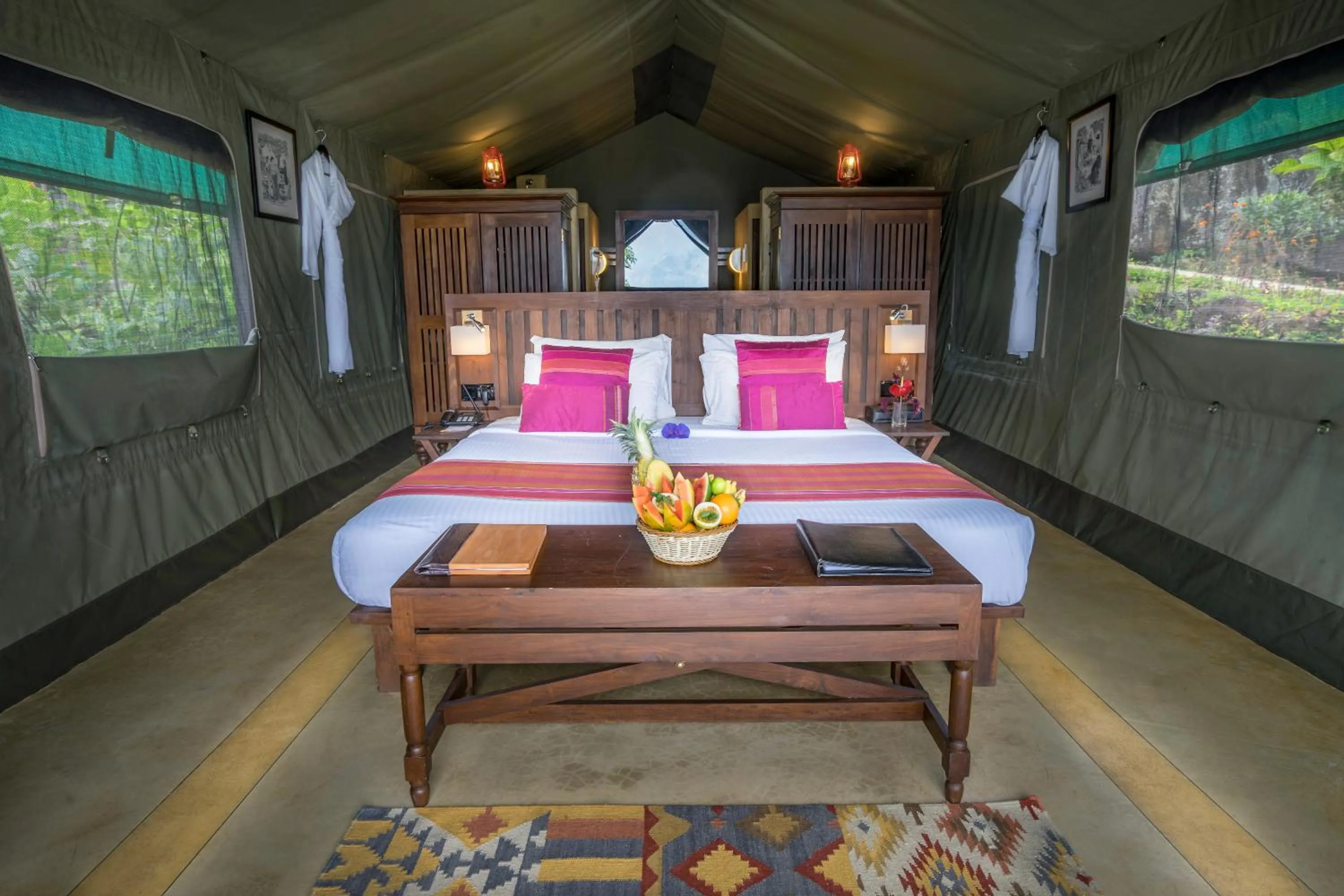 Bed in Madulkelle Tea and Eco Lodge