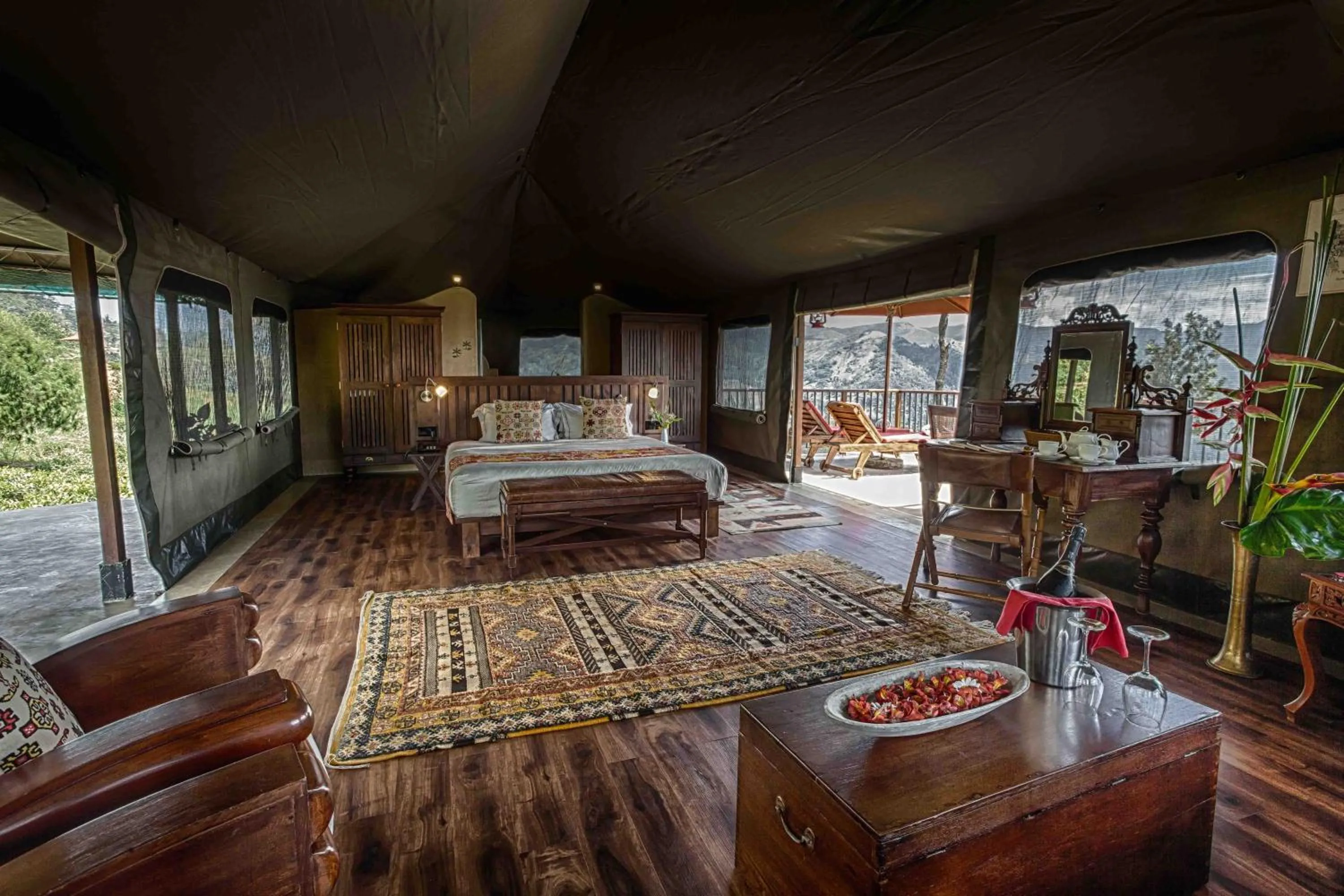 Bed in Madulkelle Tea and Eco Lodge