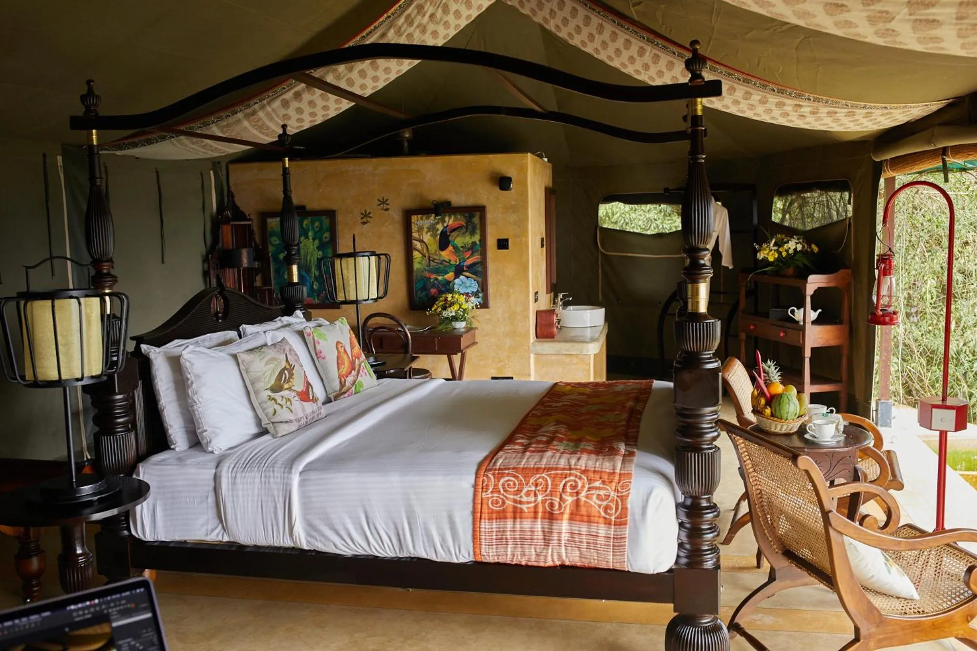 Bed in Madulkelle Tea and Eco Lodge