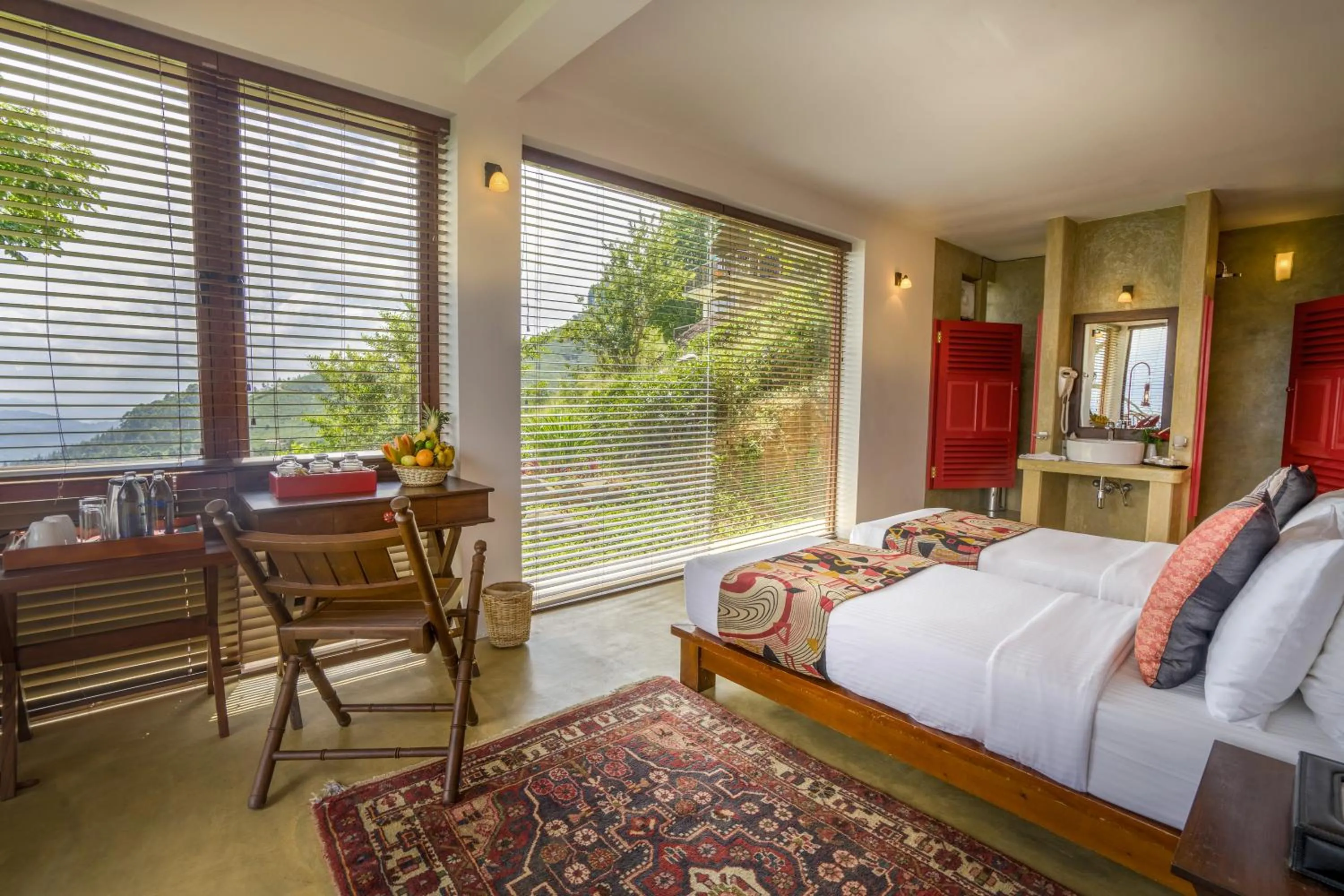 View (from property/room), Bed in Madulkelle Tea and Eco Lodge