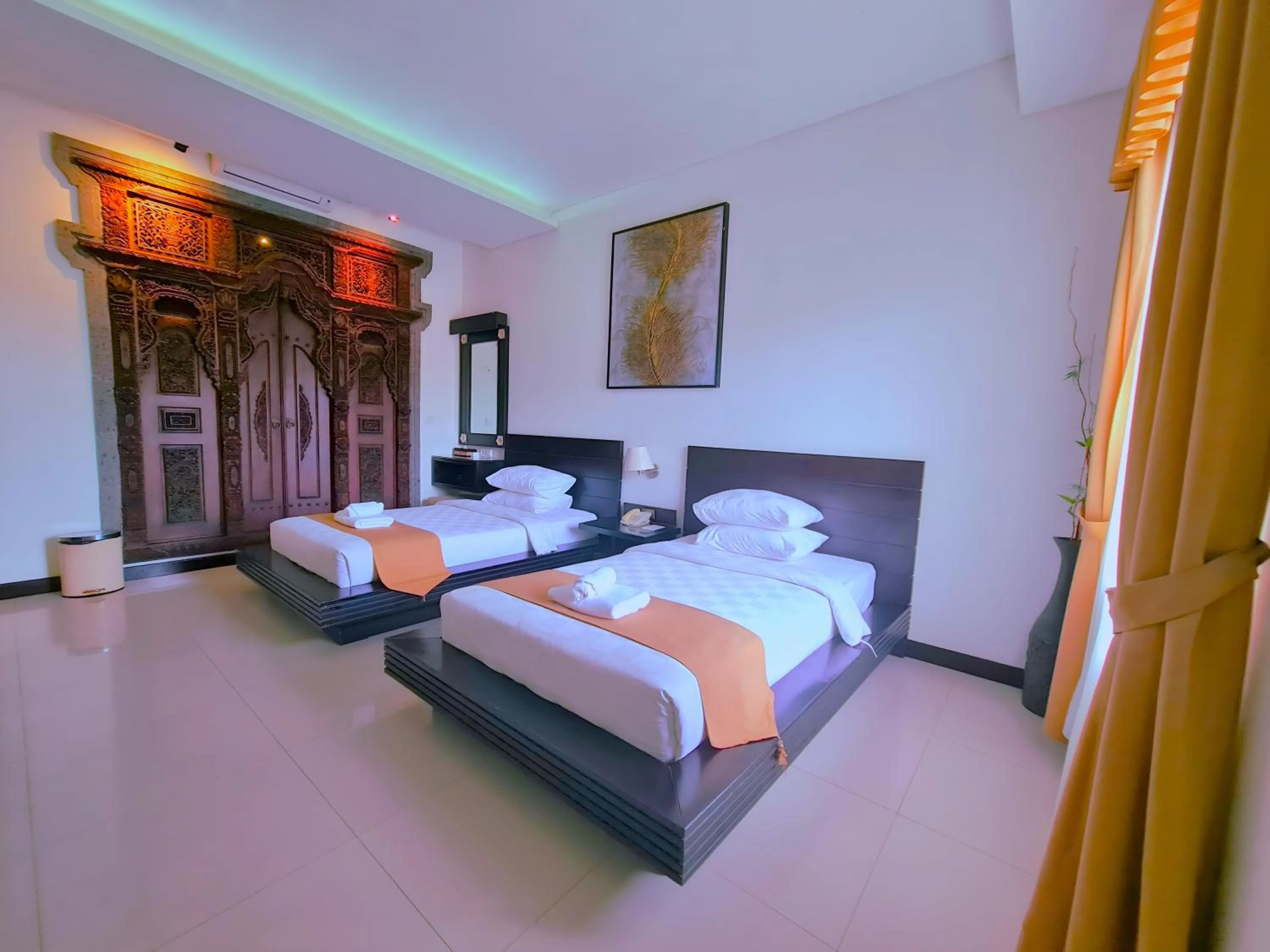 Bed in Satriya Cottages