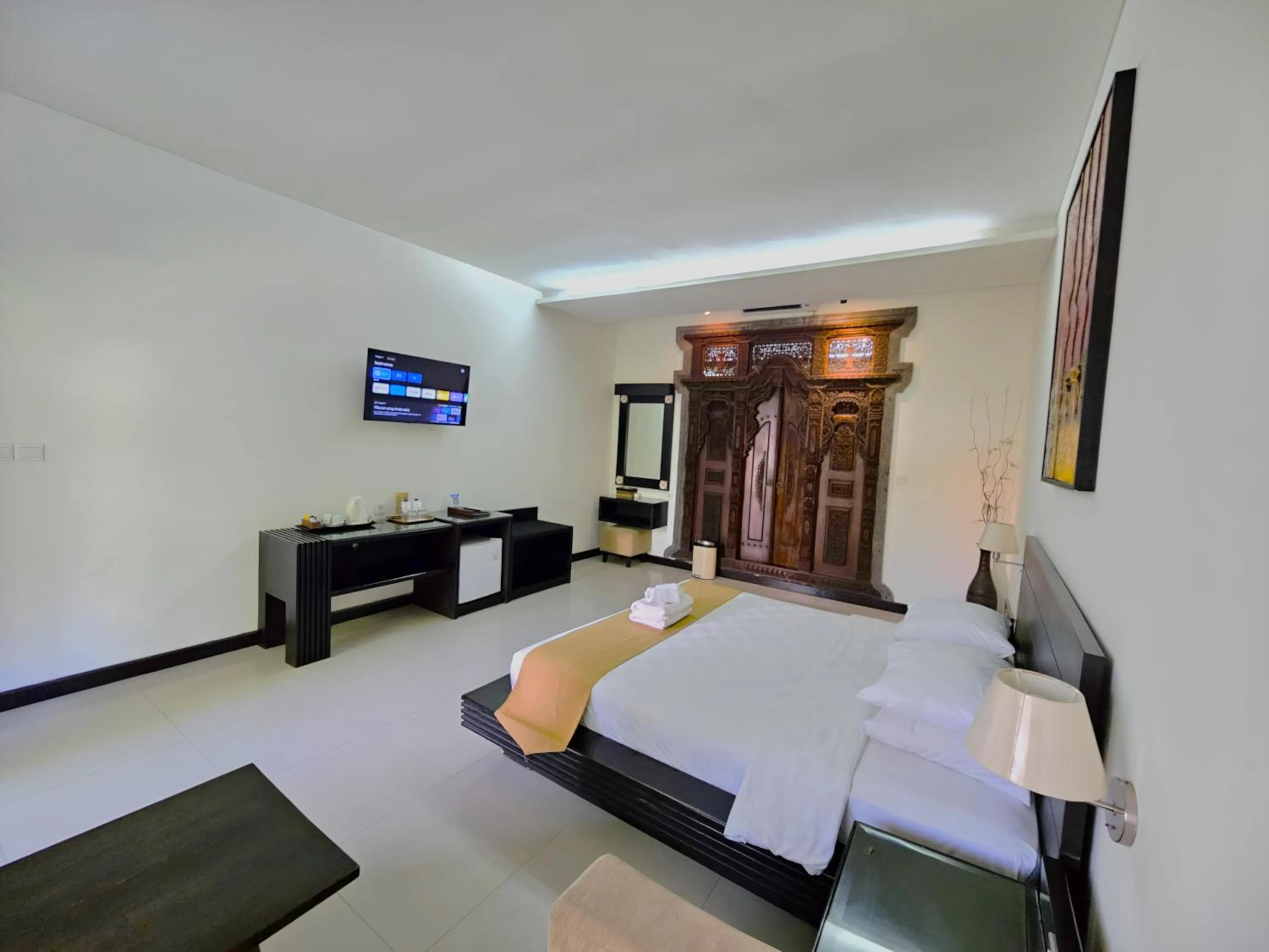 Bed in Satriya Cottages