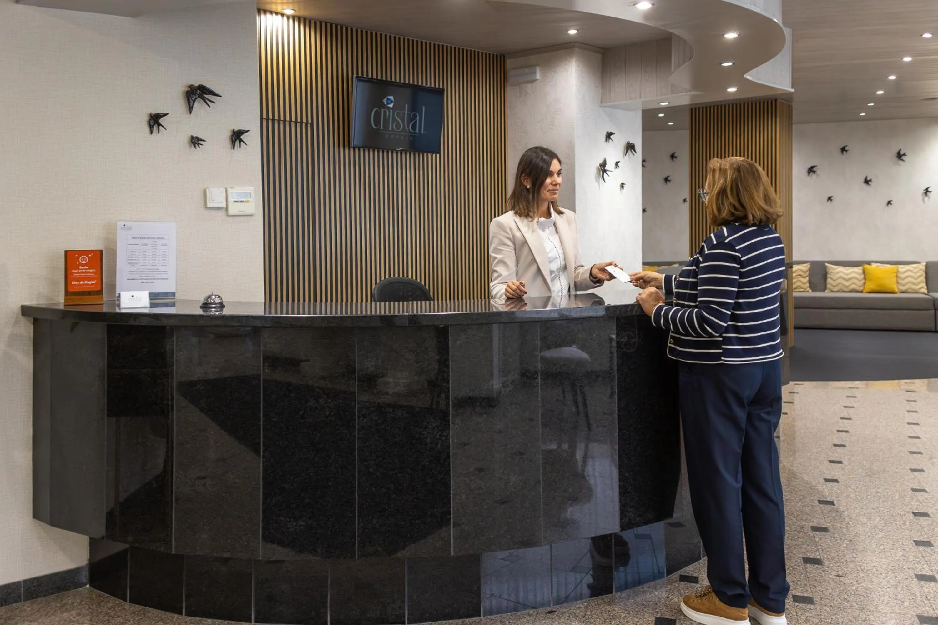 Lobby or reception in Hotel Cristal Caldas