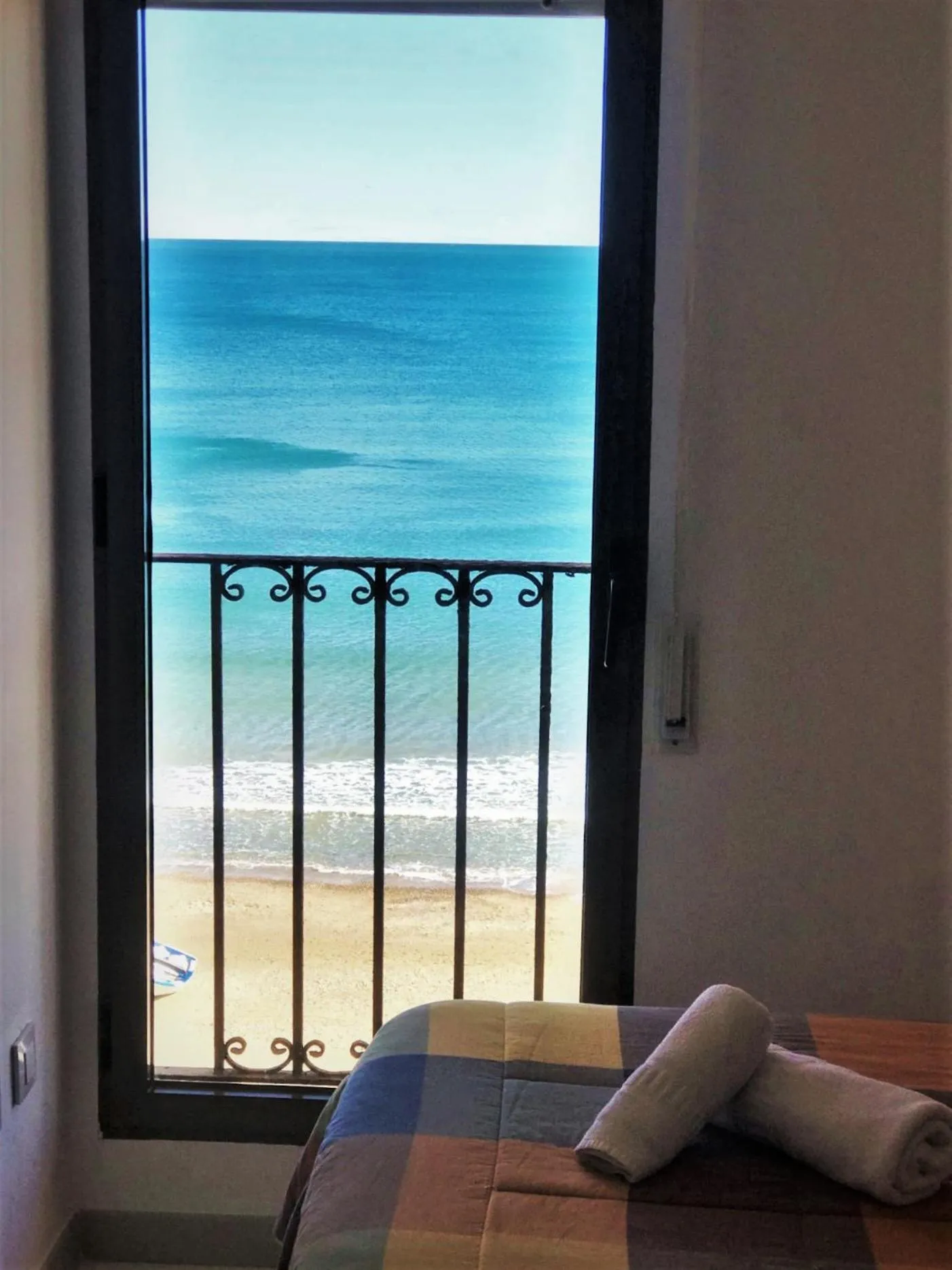 View (from property/room), Bed in Sea You Apartamentos Valencia Port Saplaya