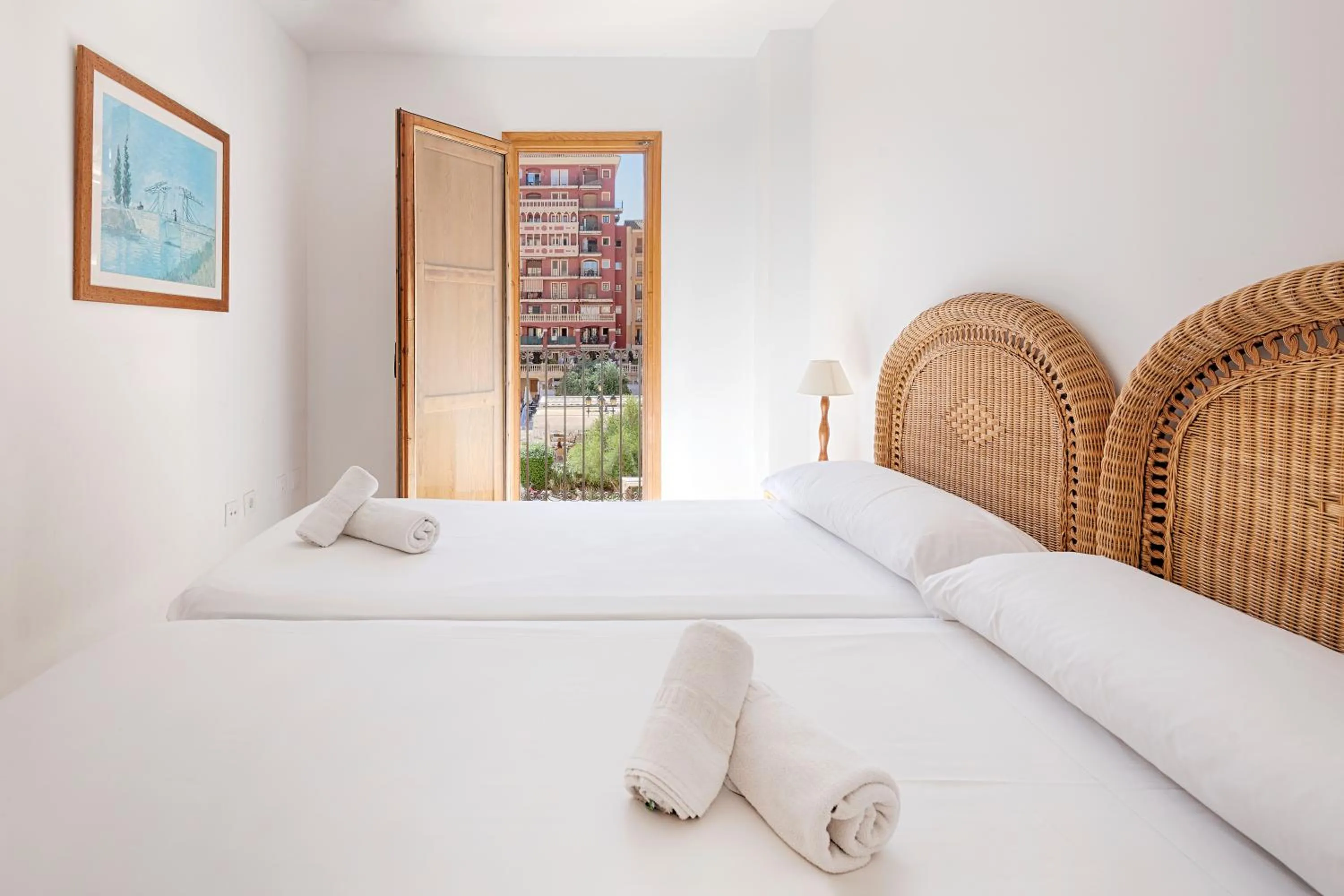 Bedroom, Bed in Sea You Apartamentos Valencia Port Saplaya