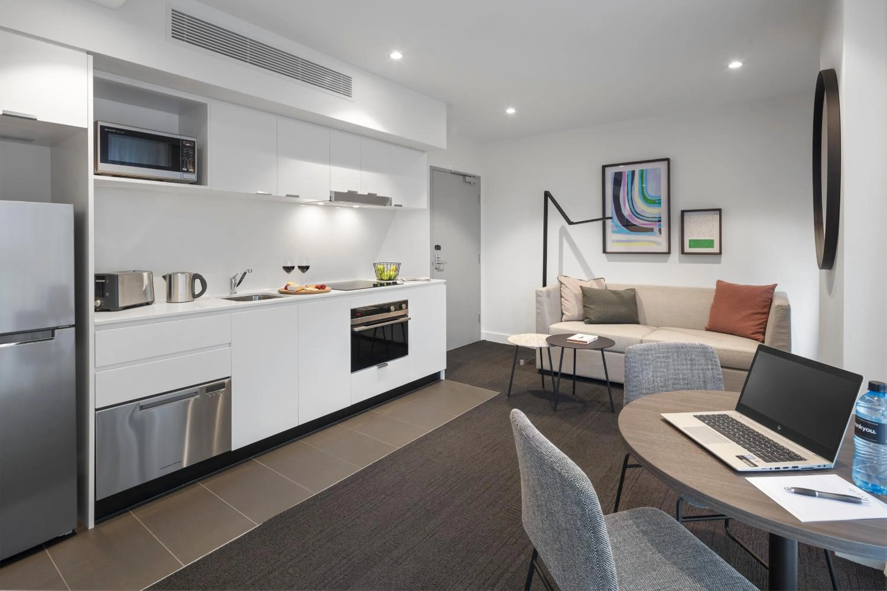 Kitchen or kitchenette in Quest St Kilda Road