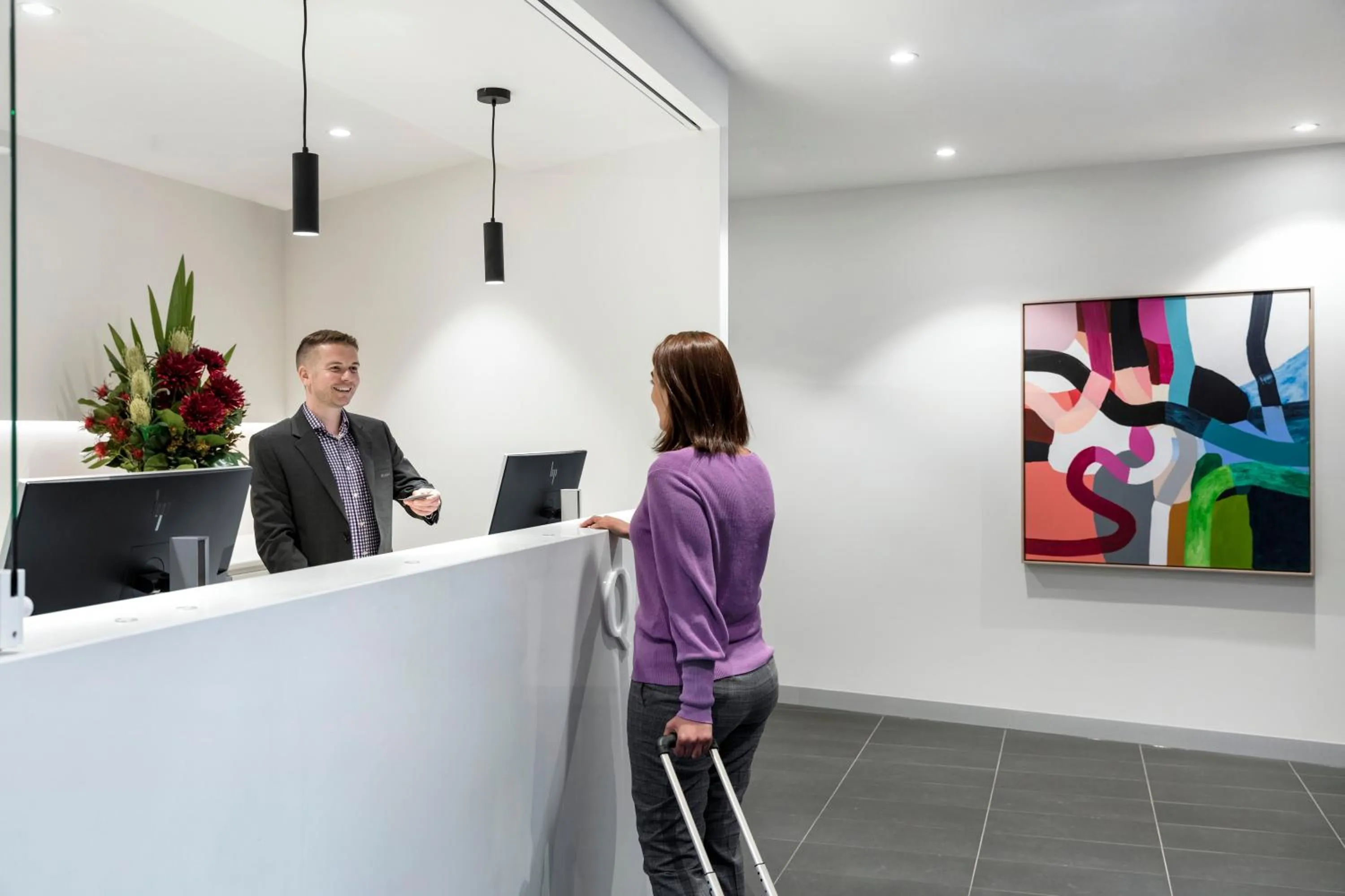 Lobby or reception in Quest St Kilda Road