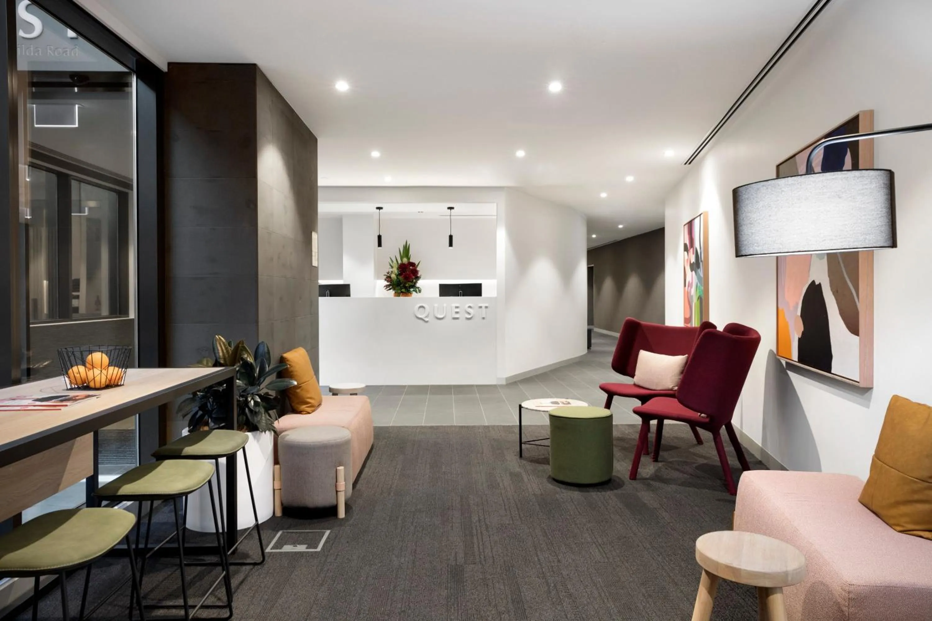 Lobby or reception in Quest St Kilda Road