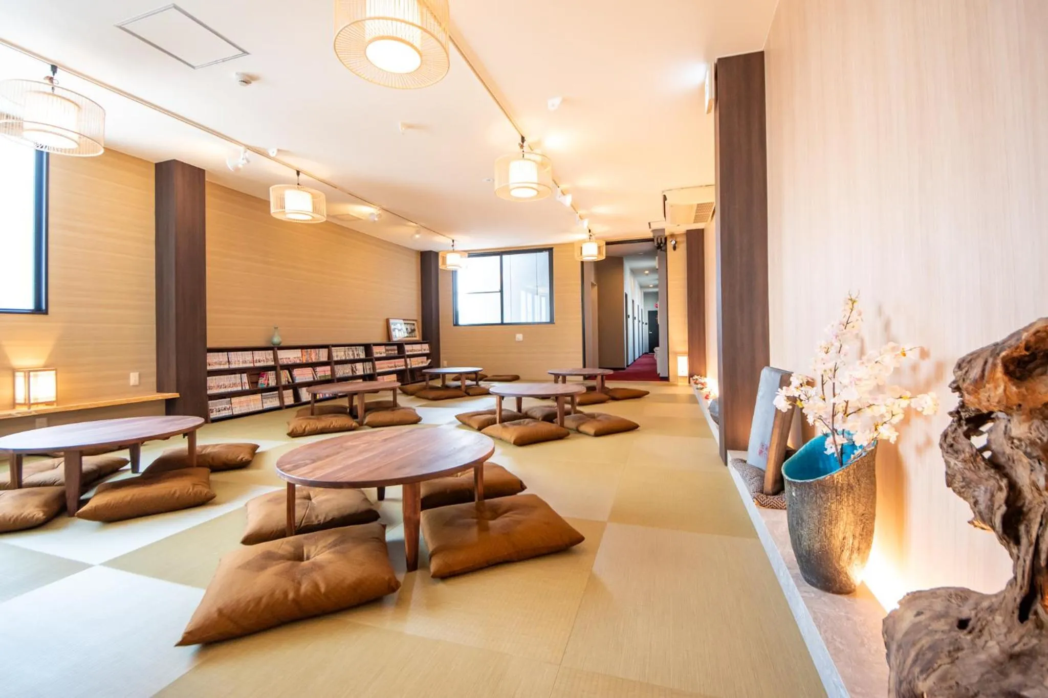 Communal lounge/ TV room in Hotel Base Nara