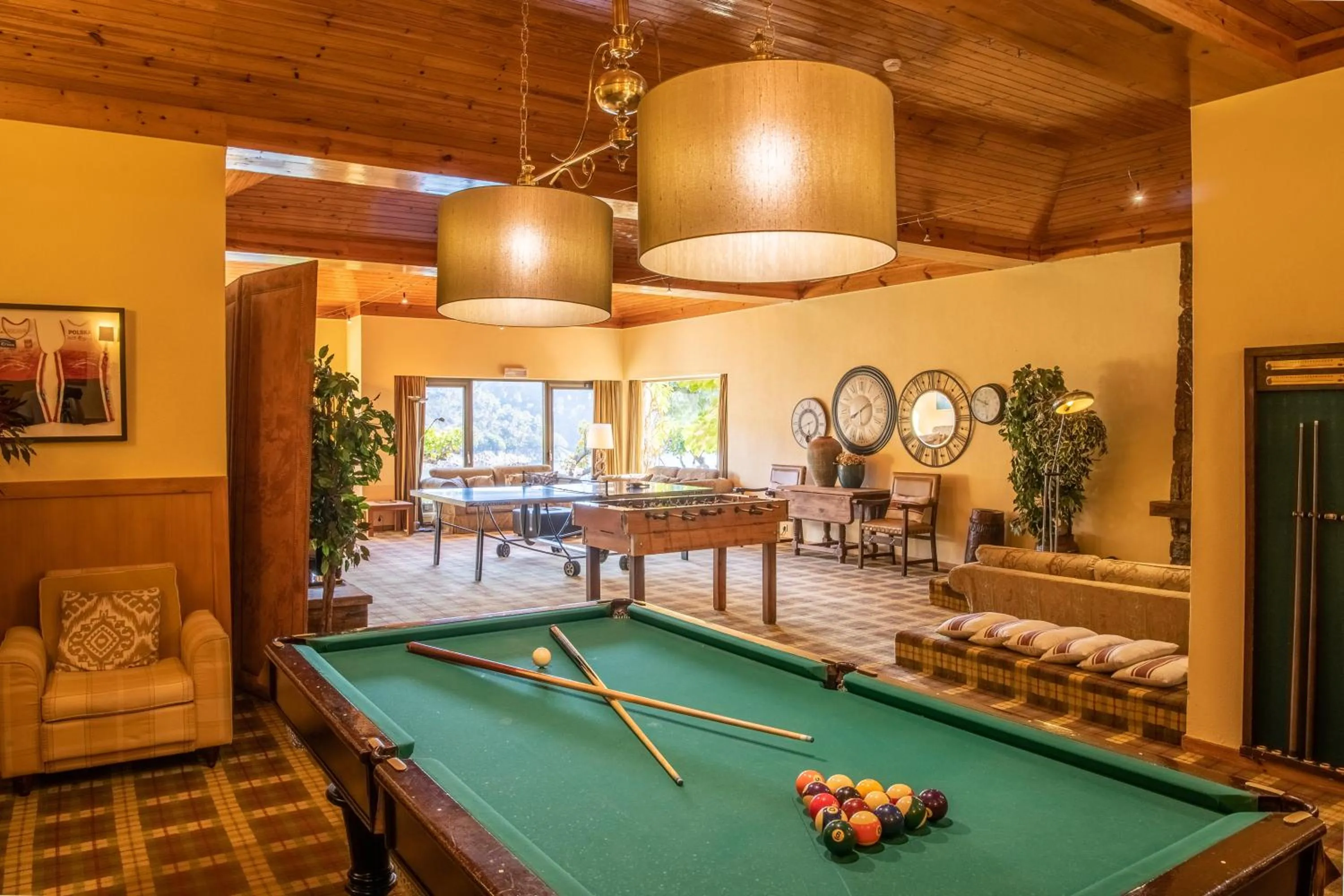 Game Room in Lago Azul Eco Hotel