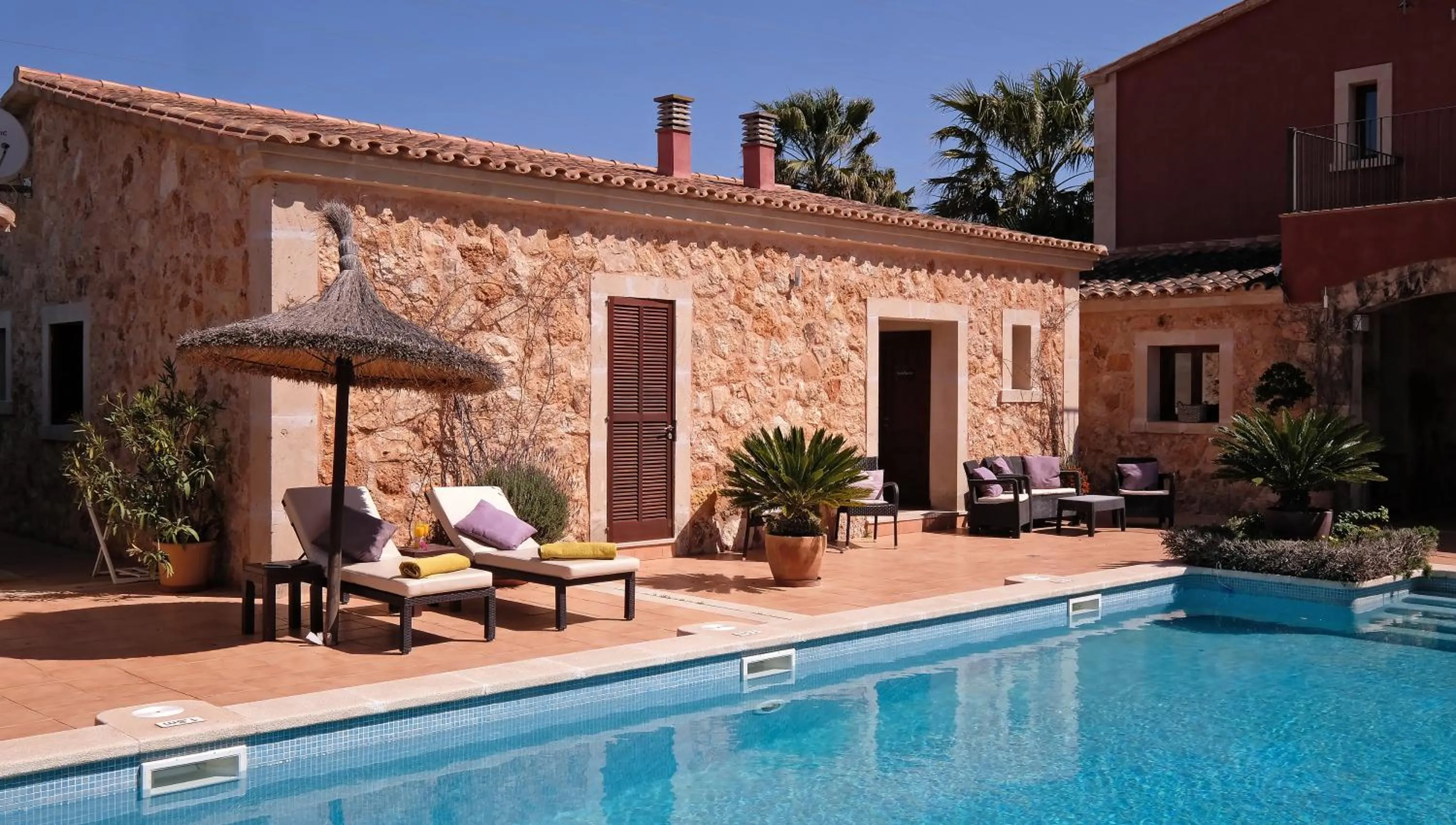 Pool view, Swimming Pool in Villa Sampoli - Agroturismo Son Sampoli - Adults only