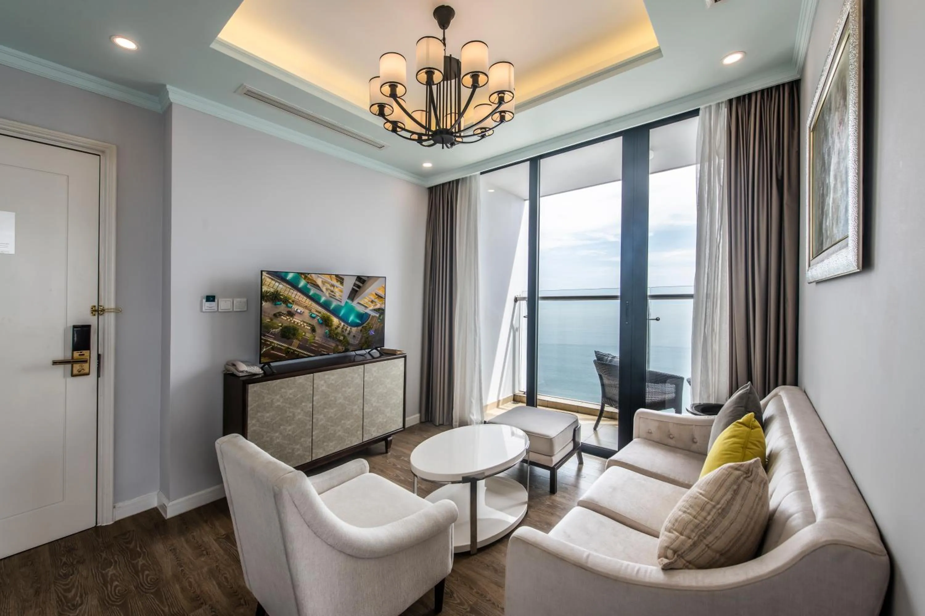 Living room in Vinpearl Beachfront Nha Trang